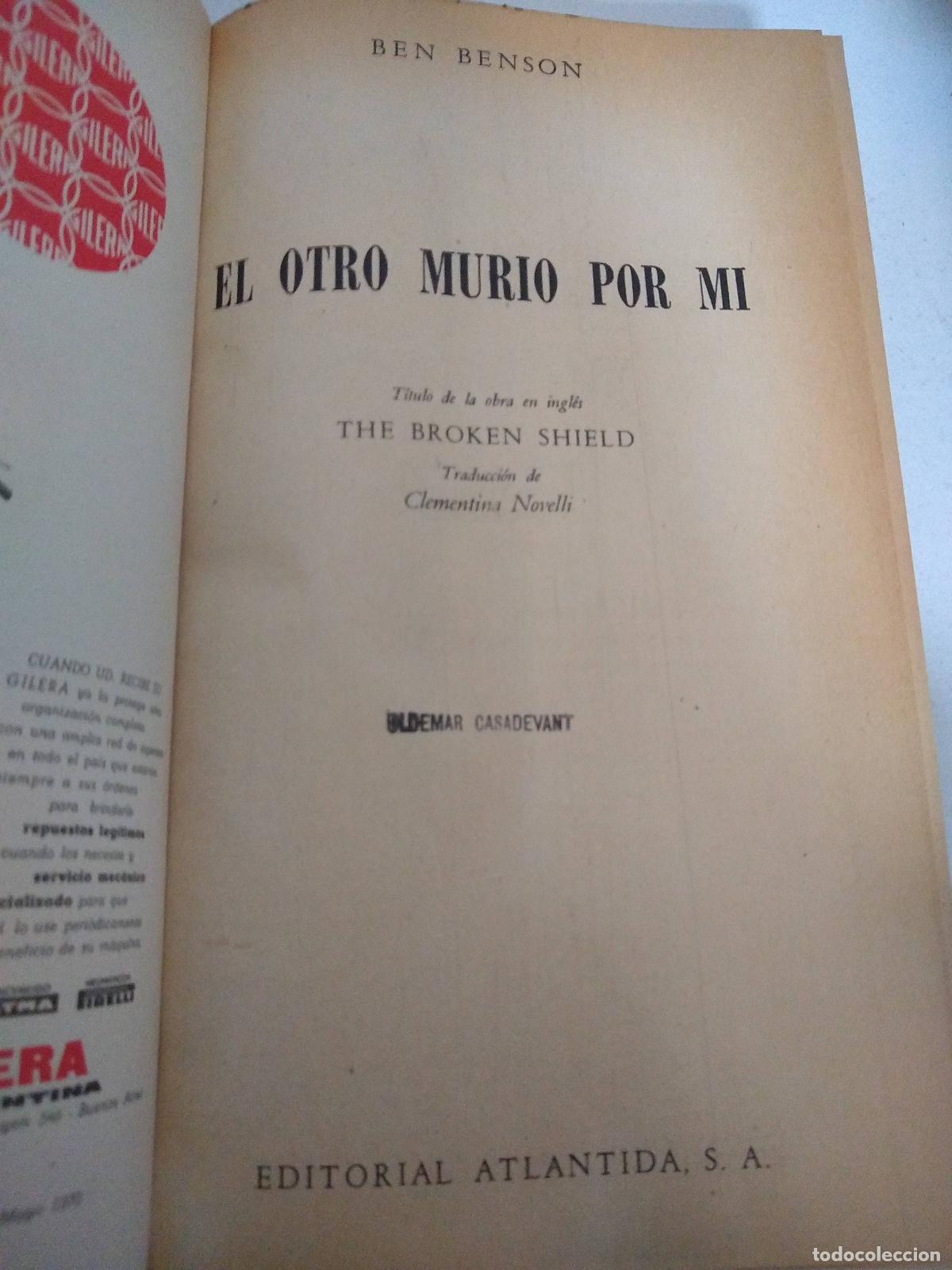 Libros: El otro murio por mi - Ben Benson - Foto 1