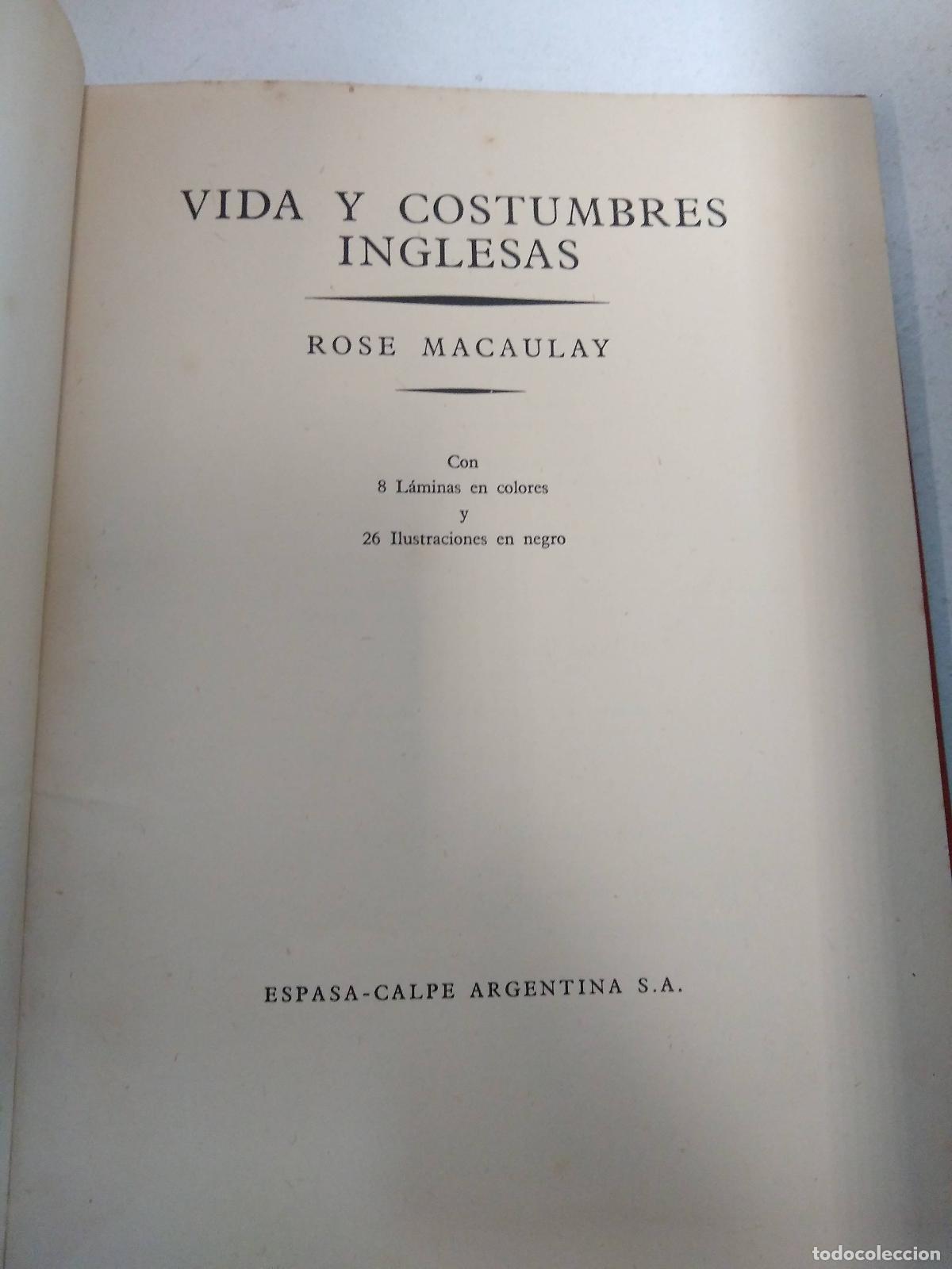 Libri di seconda mano: Vida y costumbres inglesas - Macaulay, Rose