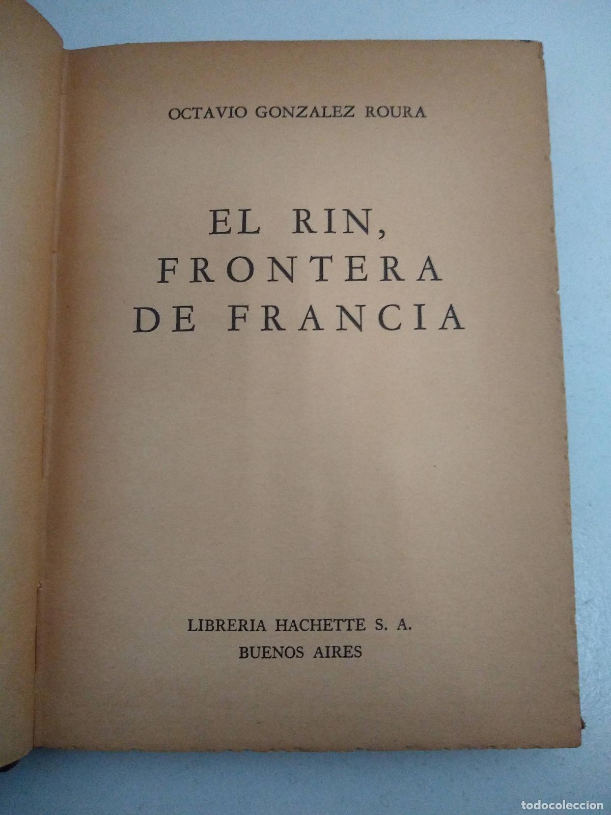 Libri di seconda mano: el rin frontera de francia - octavio gonzalez roura