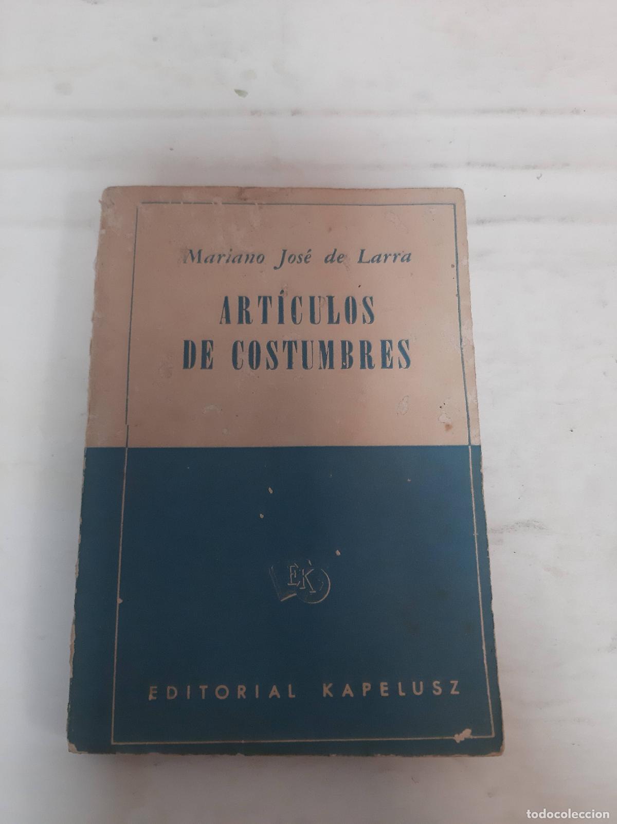 Libros: Articulos de costumbre - varios Autores - Foto 1