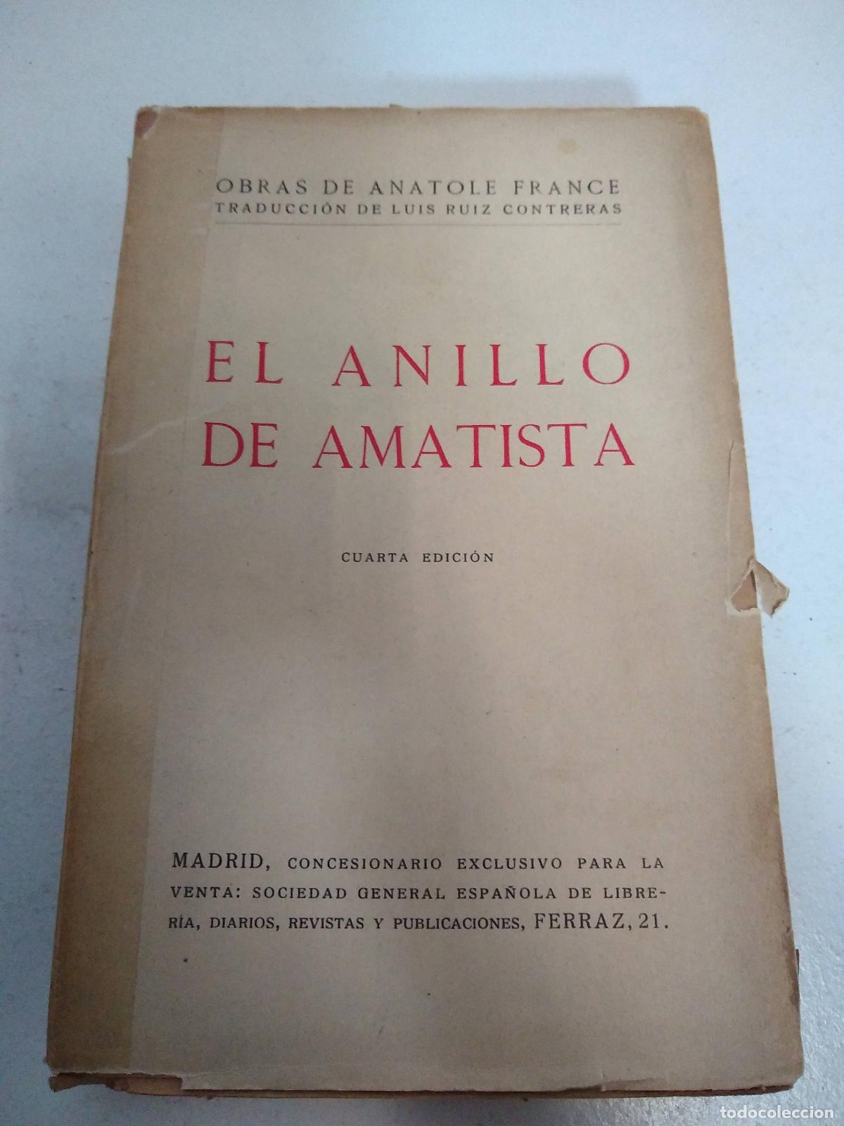 B&uuml;cher: El anillo de amatista - Anatole France