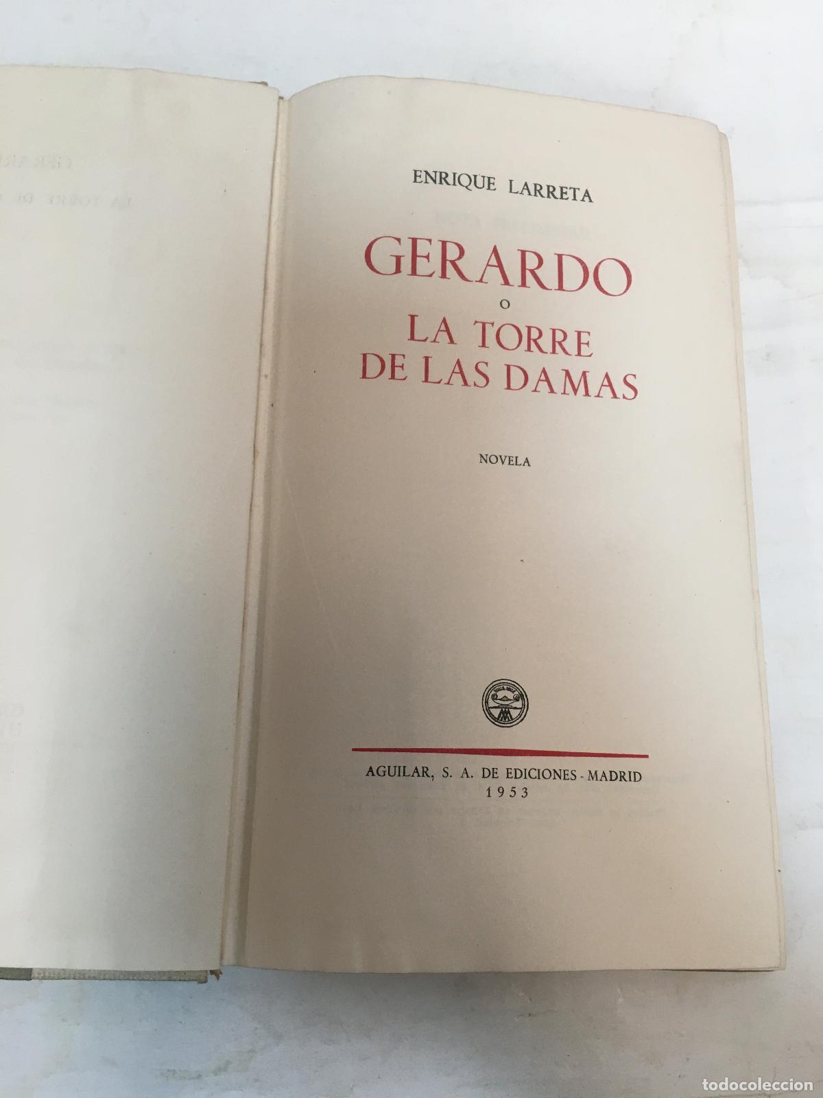 Libros: Gerardo o La torre de las damas - Enrique Larreta - Foto 1