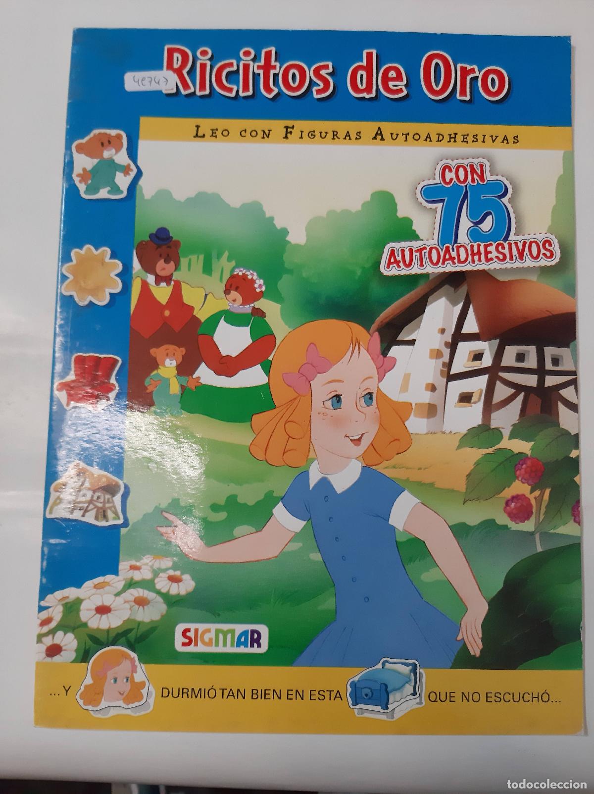 Libros: Ricitos De Oro - Col. Leo Con Figuras Autoadhesivas - Molina, Paula - Foto 1