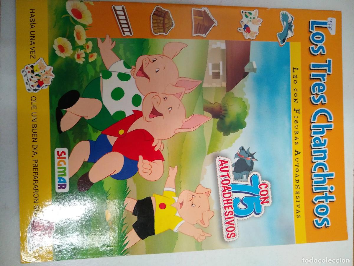 Libros: Los tres chanchitos (con 75 Autoadhesivas) - Varios Autores - Foto 1