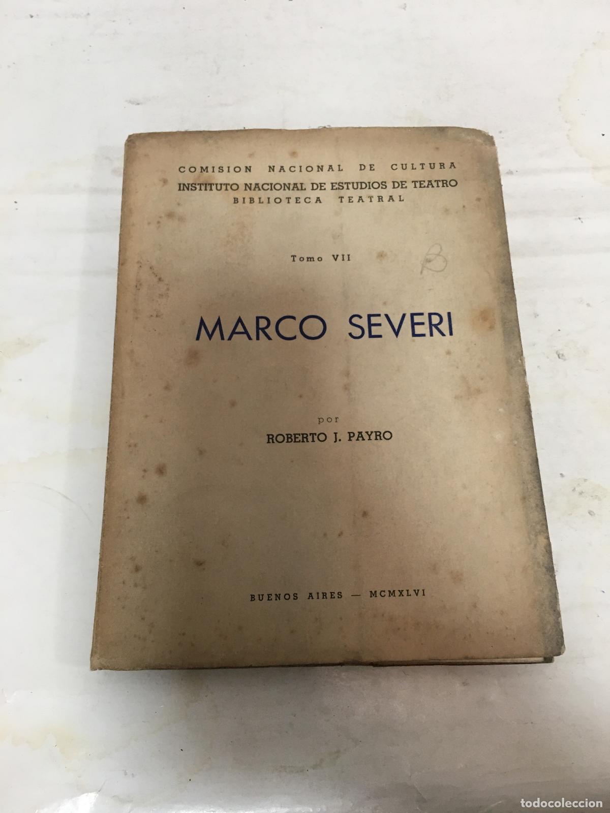Libros: Marco Severi - Roberto J. Payro - Foto 1