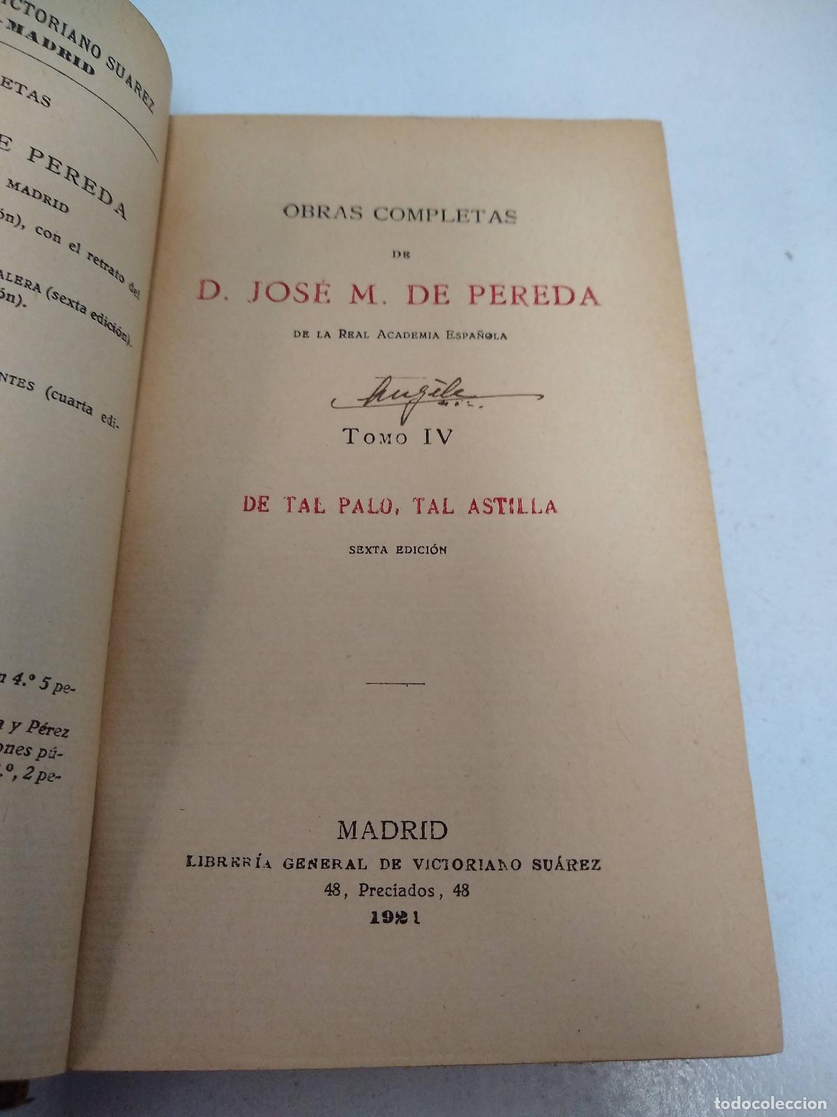 Libros: Del tal palo, tal astilla - Jose M. de Pereda