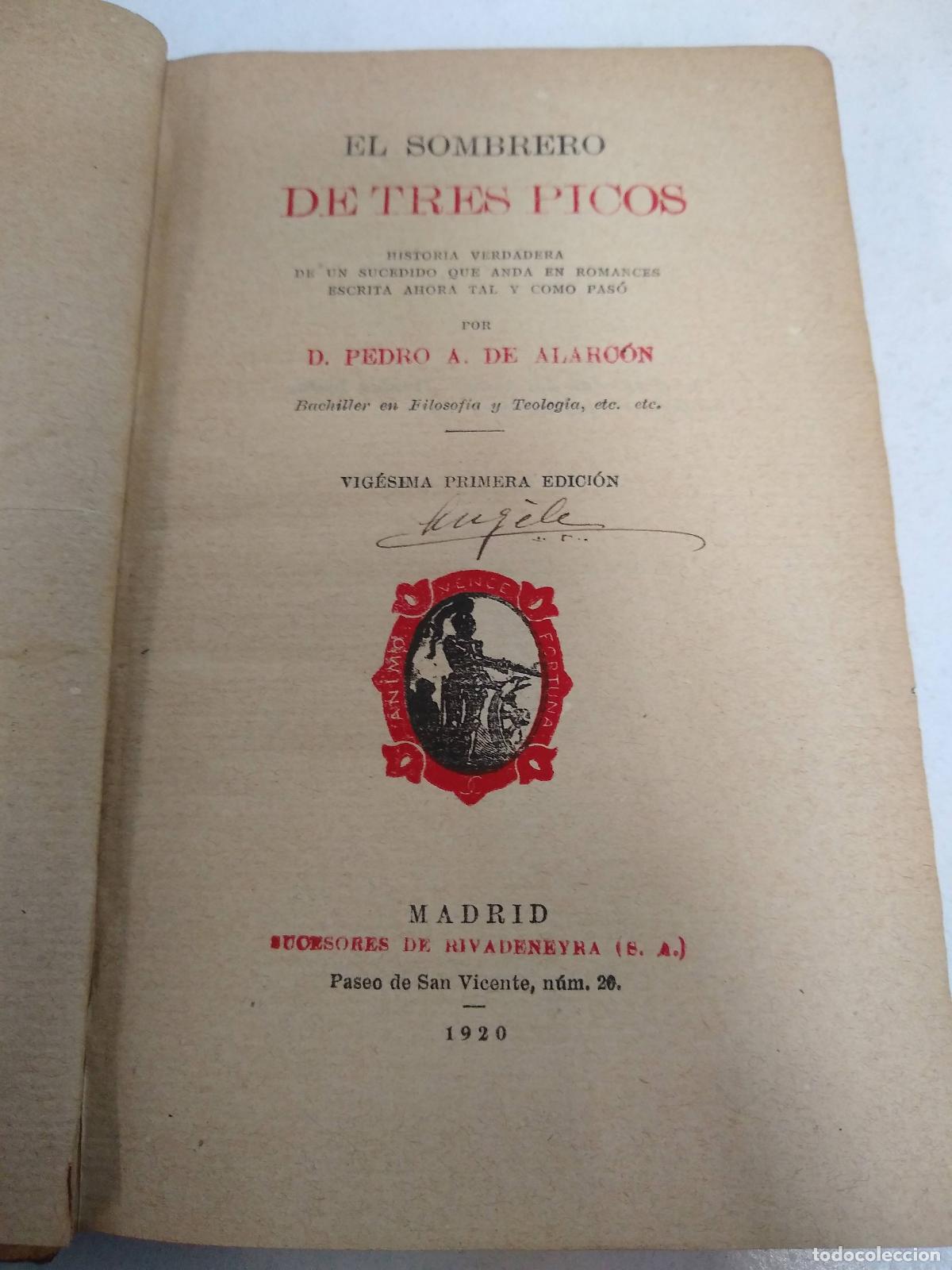 Libros: El sombrero de tres picos - Alarcon - Foto 1