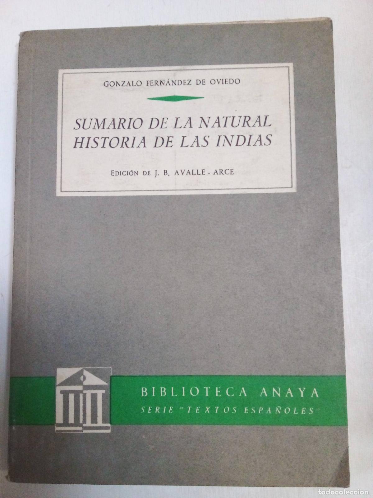 Libri di seconda mano: Sumario De La Natural Historia De Las Indias - Oviedo