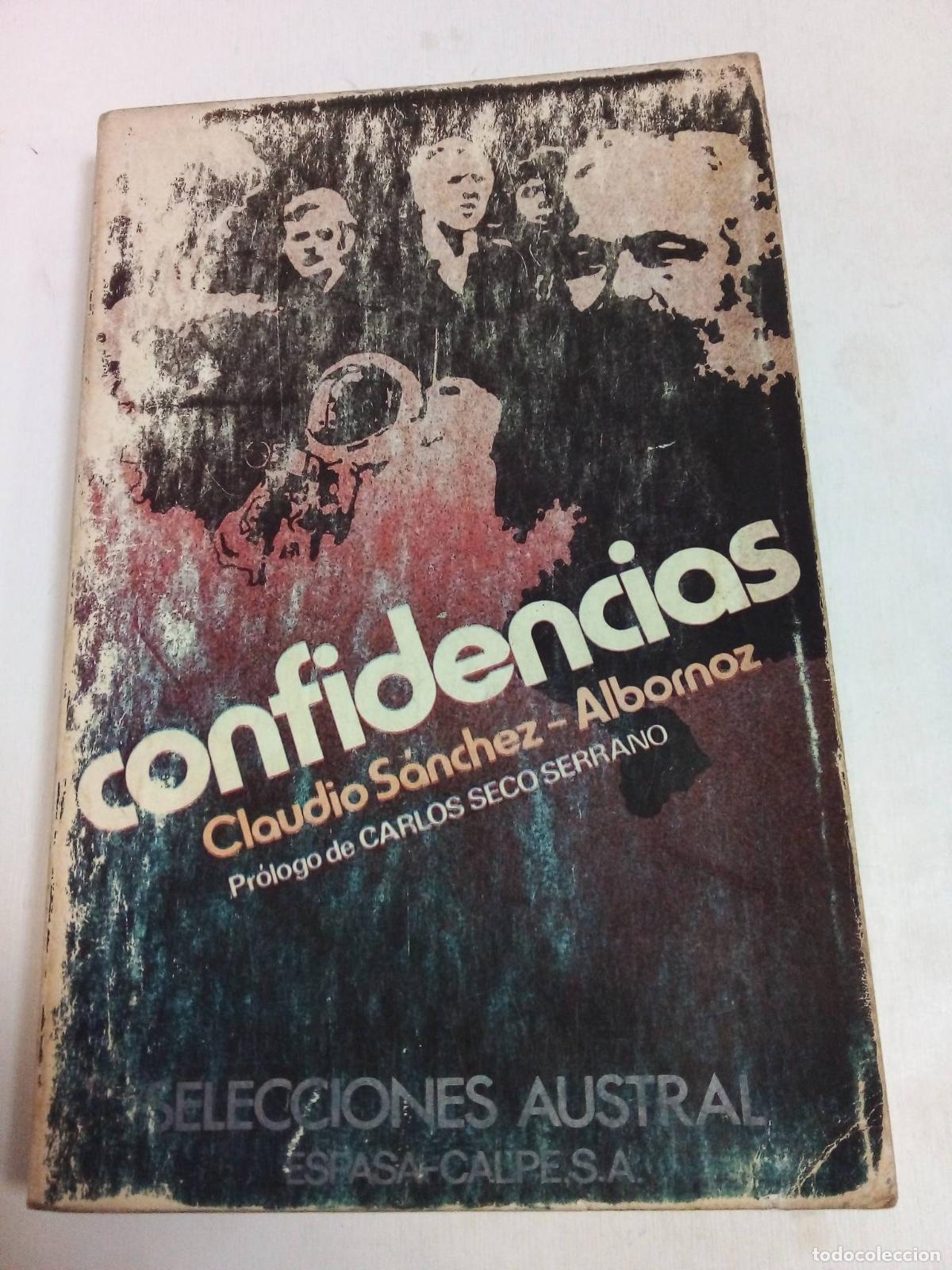 Libros: Confidencias - Claudio Sanchez Albornoz - Foto 1
