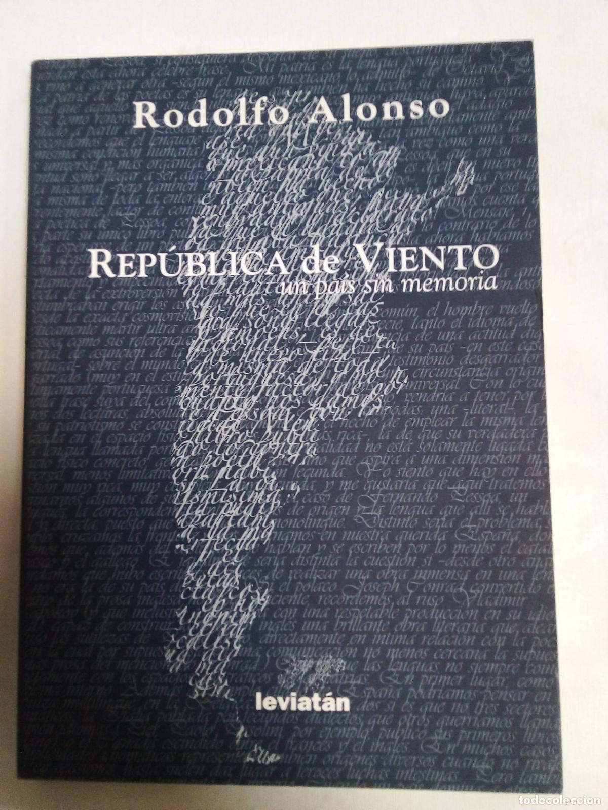 Libros: Rep&uacute;blica Del Viento - Rodolfo Alonso - Foto 1