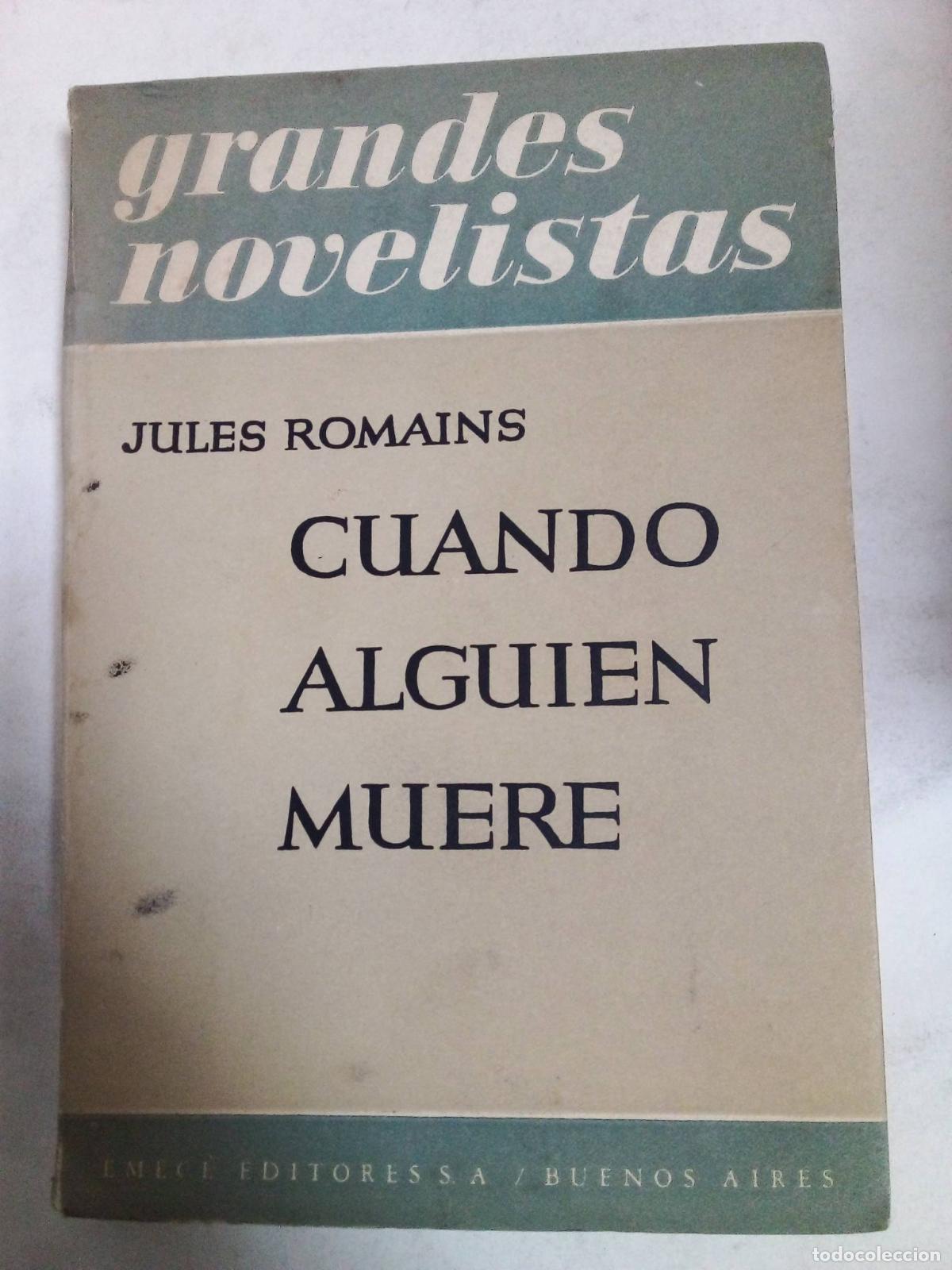 Libros: Cuando Alguien Muere - Jules Romains - Foto 1