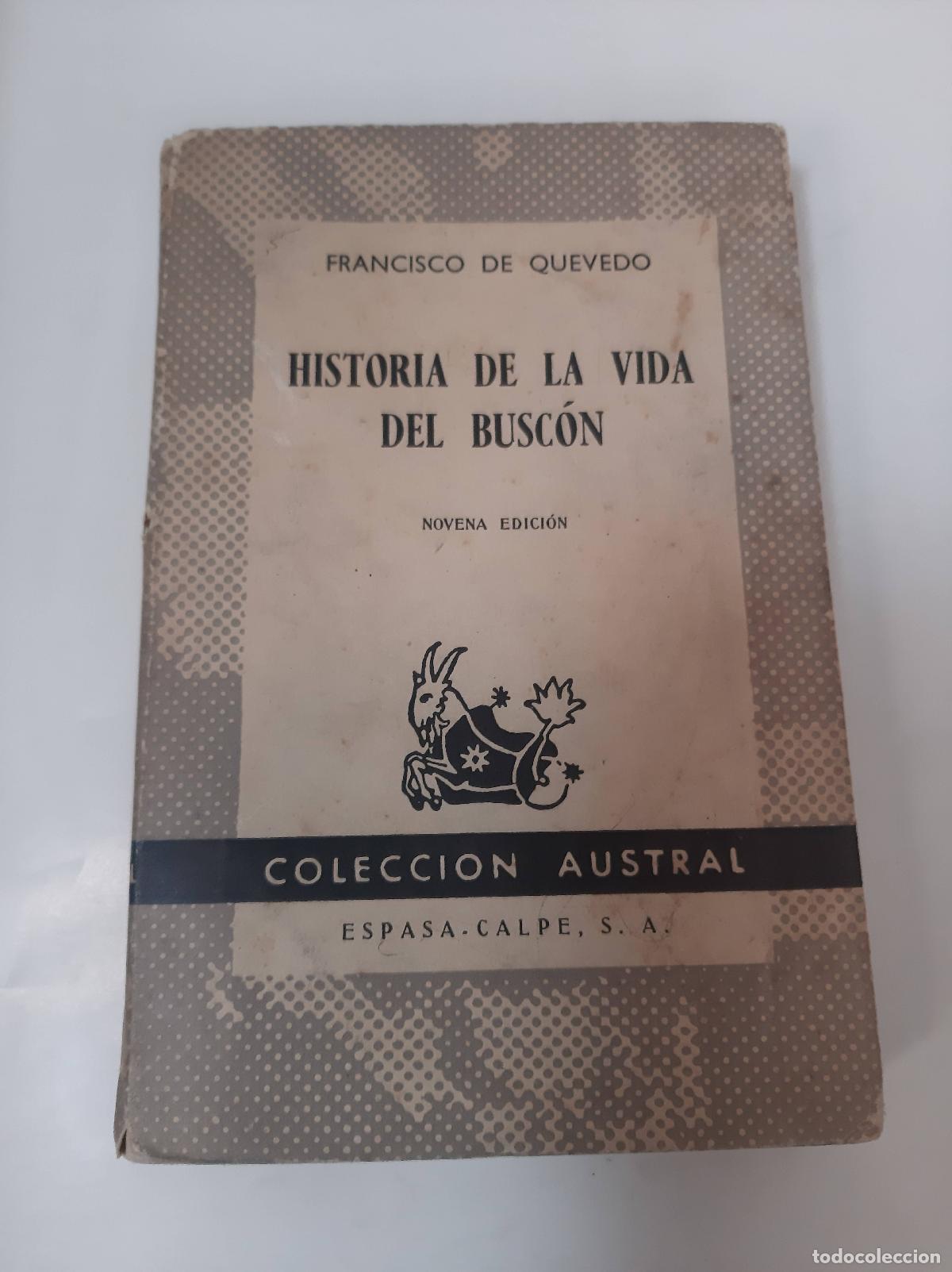 Libros: Historia De La Vida Del Buscon - Francisco De Quevedo - Foto 1