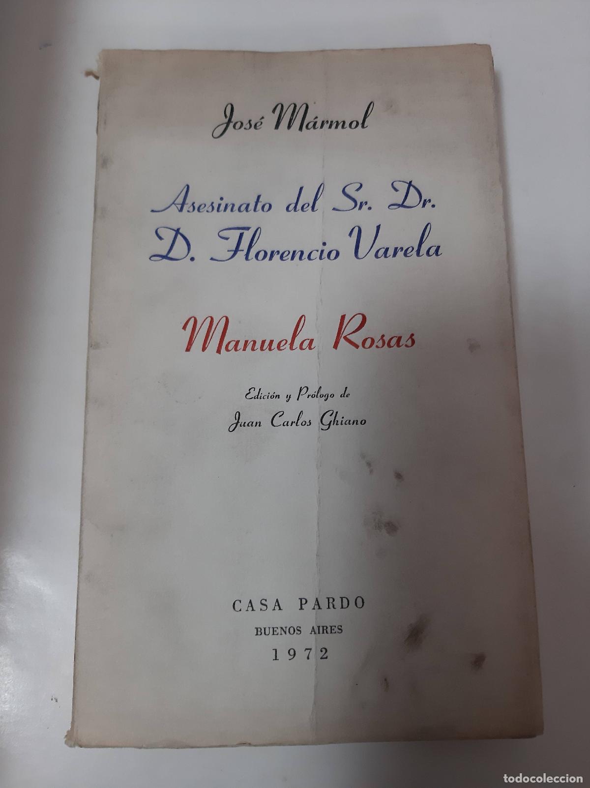 Libros: Asesinato De Sr. Dr. D. Florencio Varela - Manuela Rosas - Foto 1