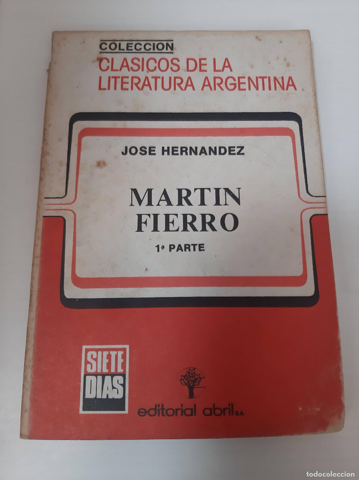 Libros: Martin Fierro 1era Parte - Jose Hernandez - Foto 1