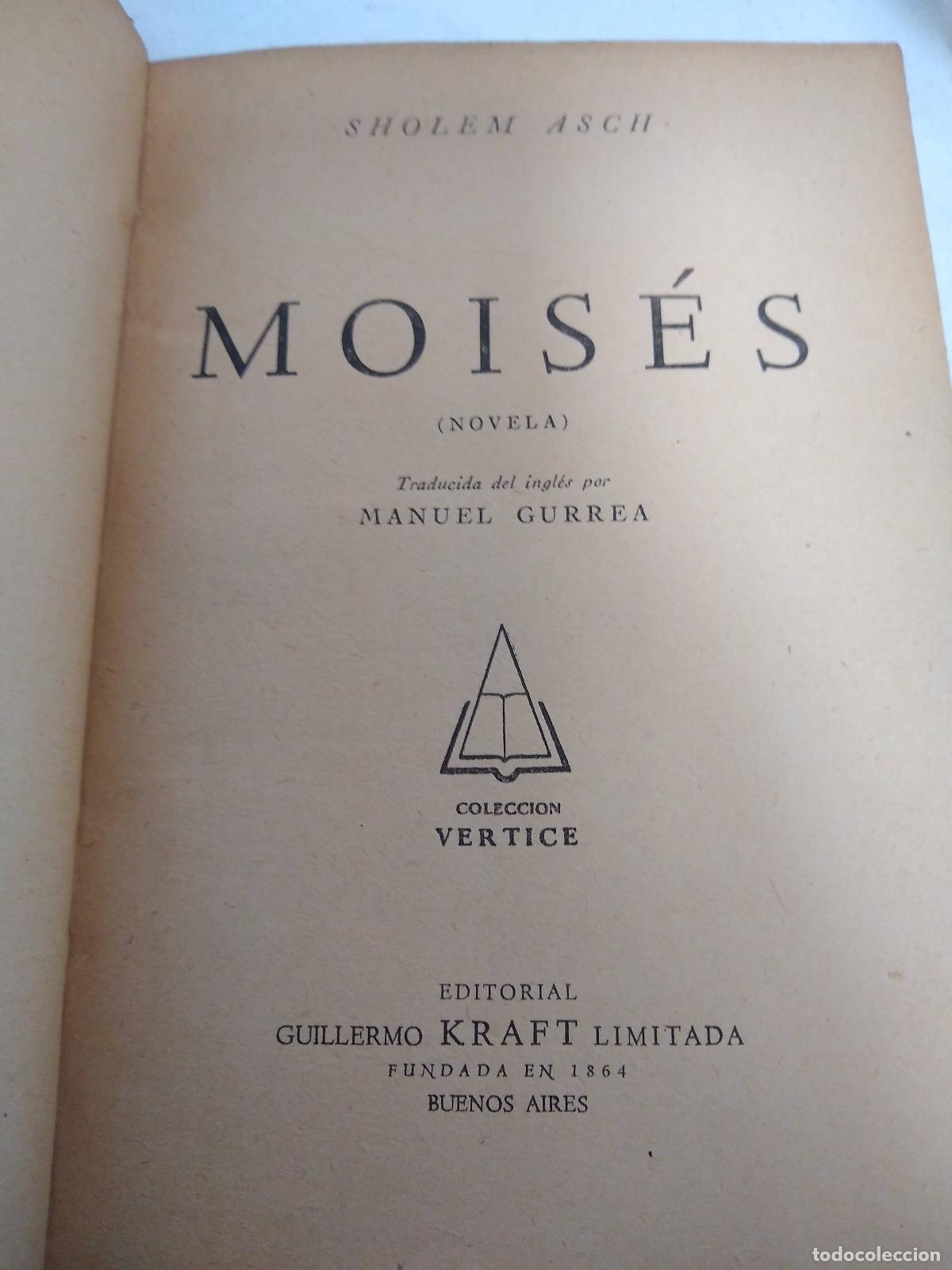 Libros: Moises - Sholem Asch - Foto 1