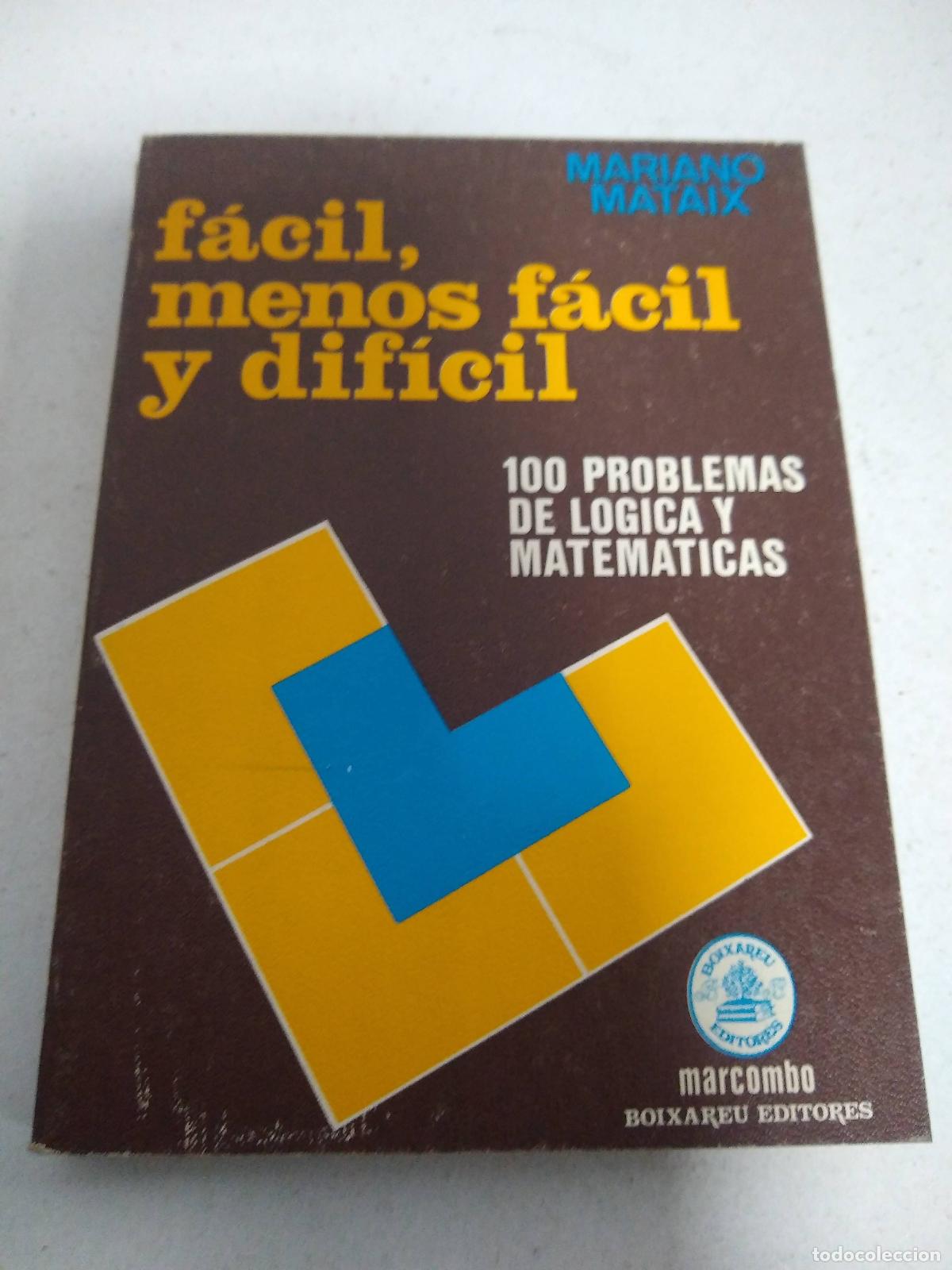 Libros: Facil, menos facil y dificil - Mariano Mataix - Foto 1