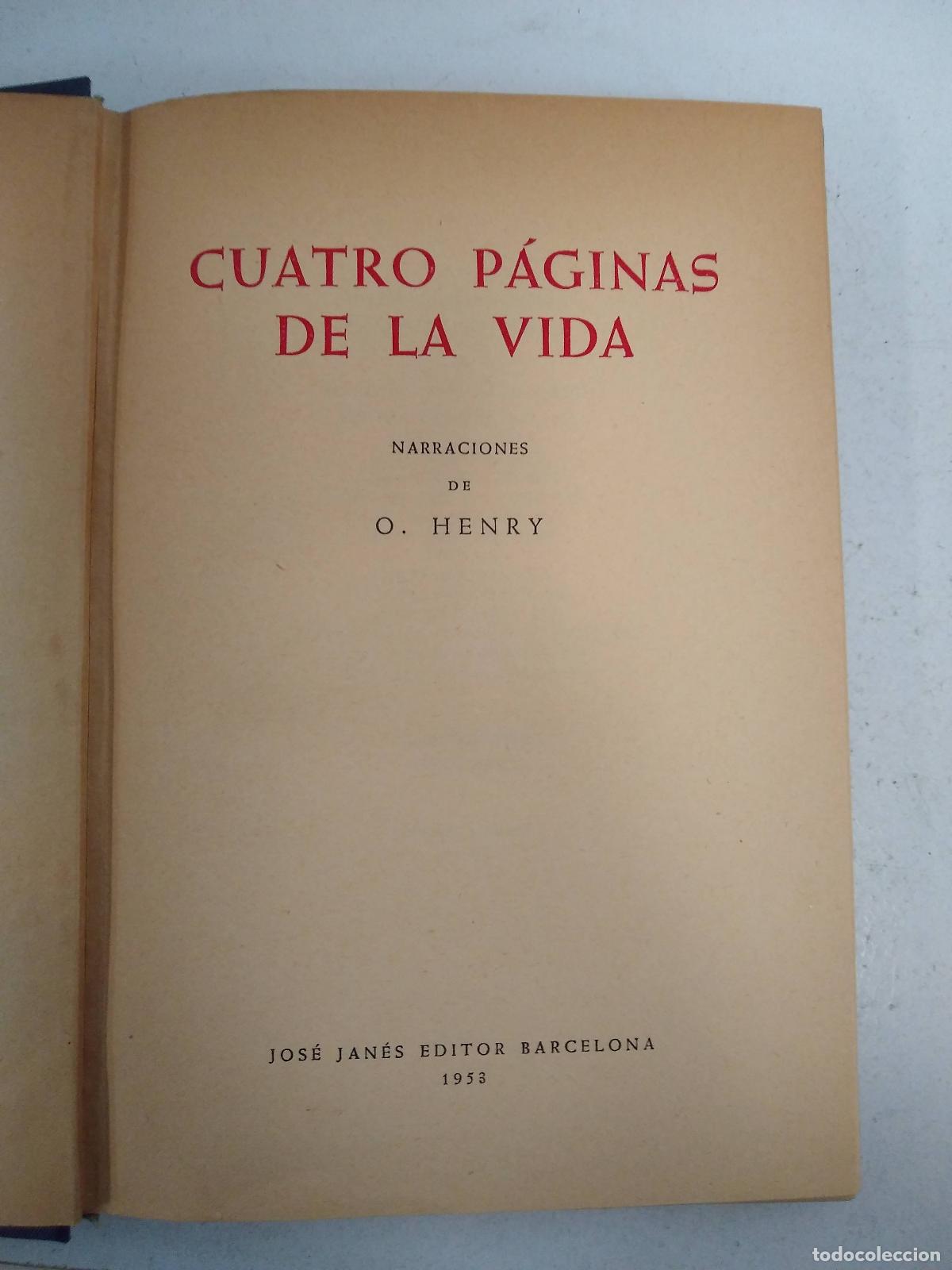 Libros: cuatro paginas de la vida - henry - Foto 1