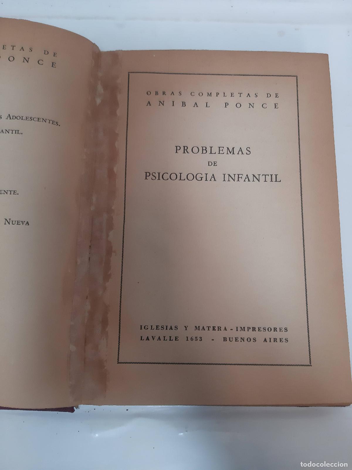 Libros: problemas de psicologia infantil - anibal ponce - Foto 1
