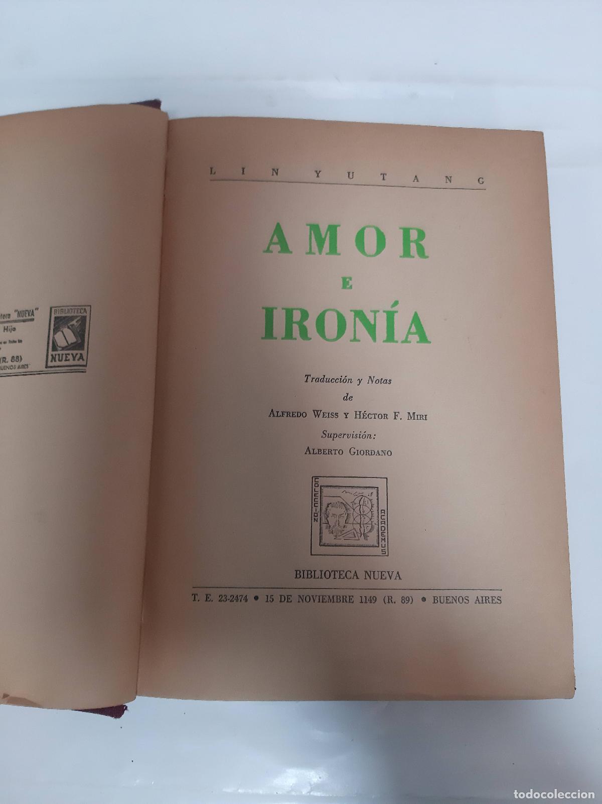 Libros: amor e ironia - lin yutang - Foto 1