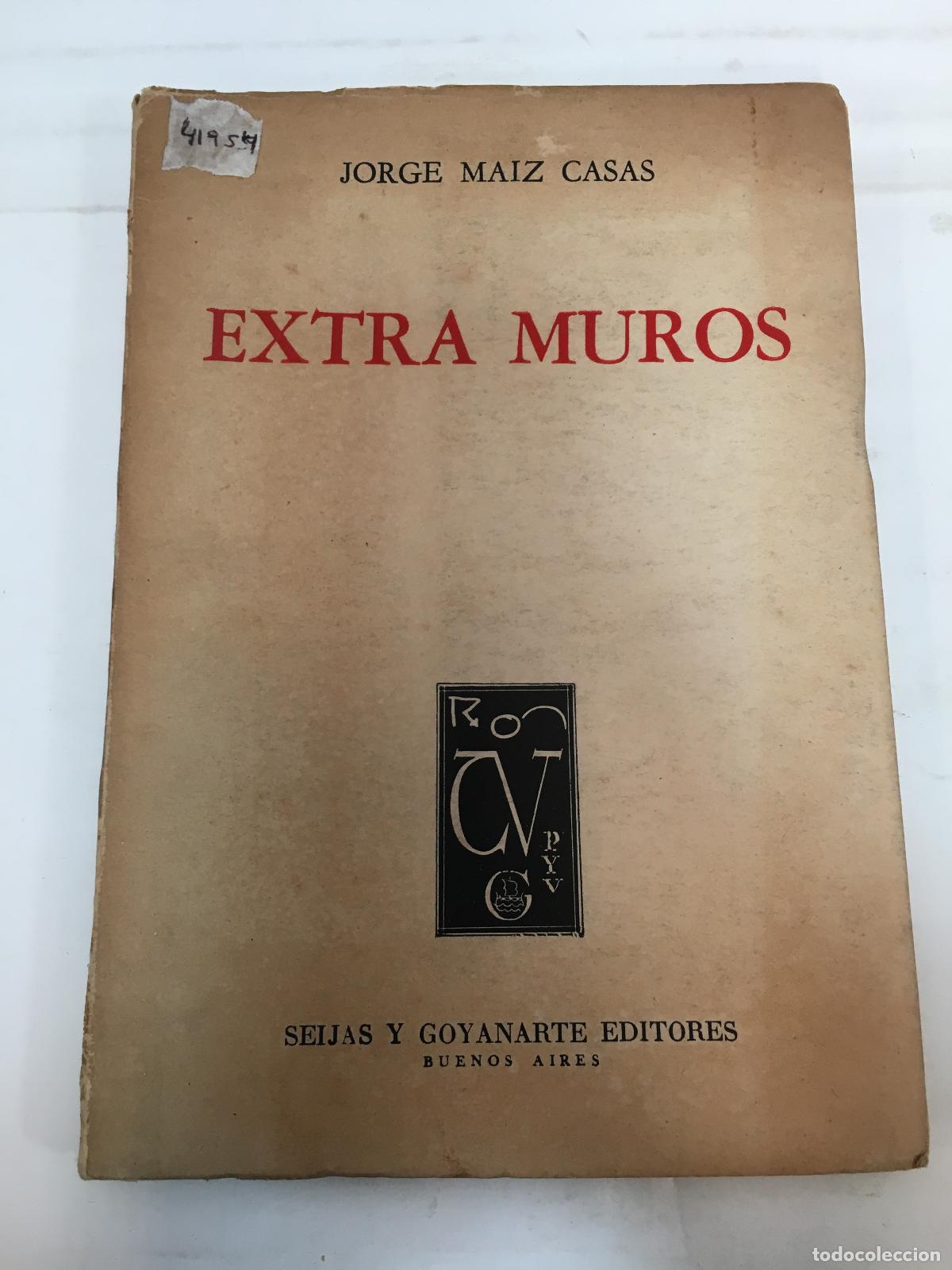 Libros: extra muros - jorge maiz casas - Foto 1