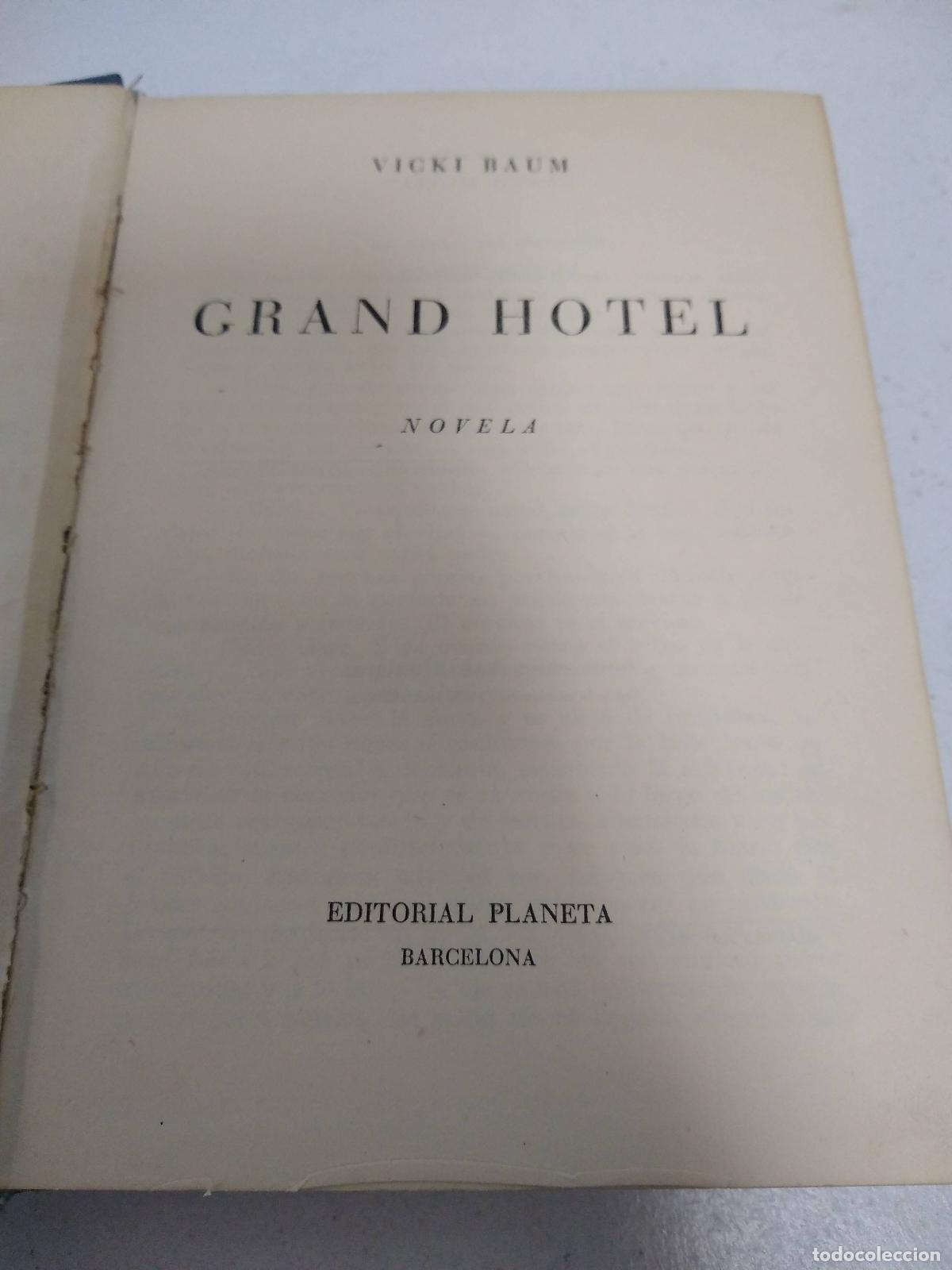 Libros: grand hotel - vicki baum - Foto 1