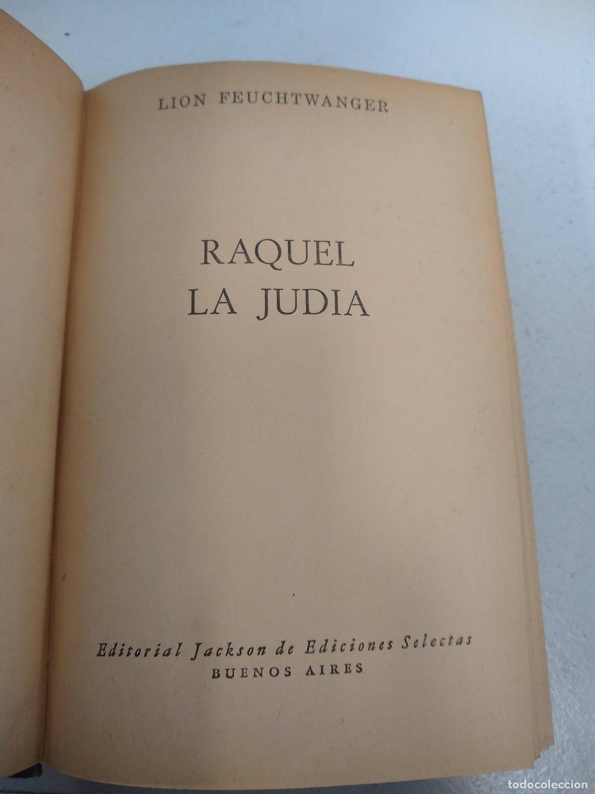 Libros: raquel la jud&iacute;a - lion feuchtwanger - Foto 1