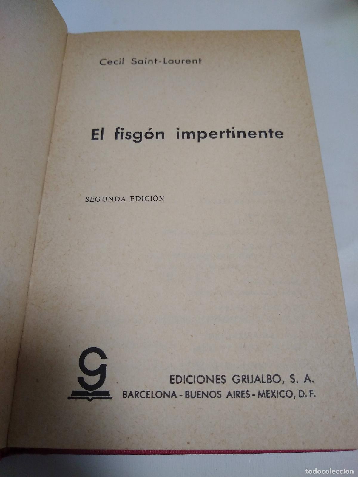 Libros: El Fisgon Impertinente - Saint Laurent - Foto 1