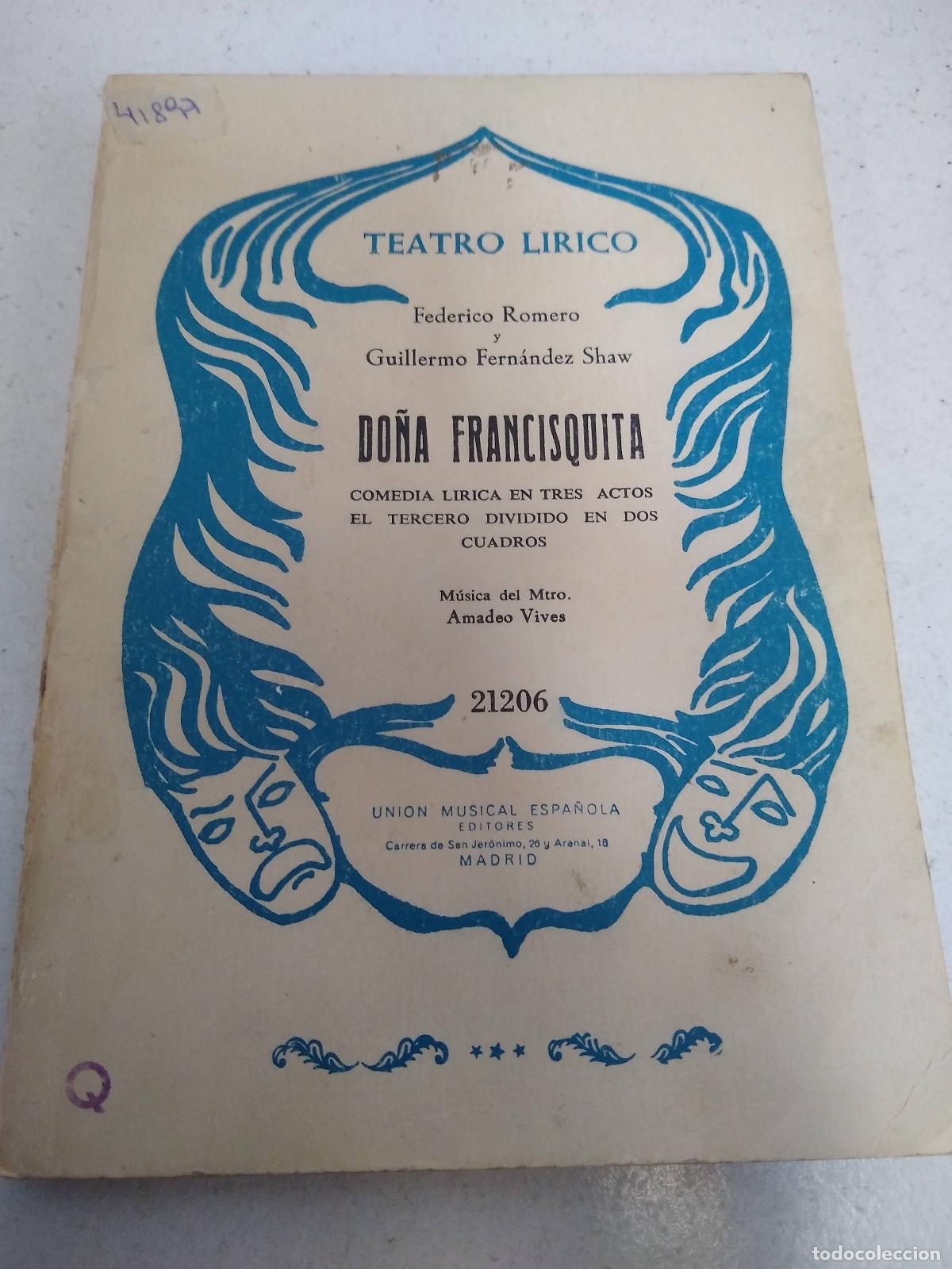 Libros: Do&ntilde;a francisquita - Romero, Shaw