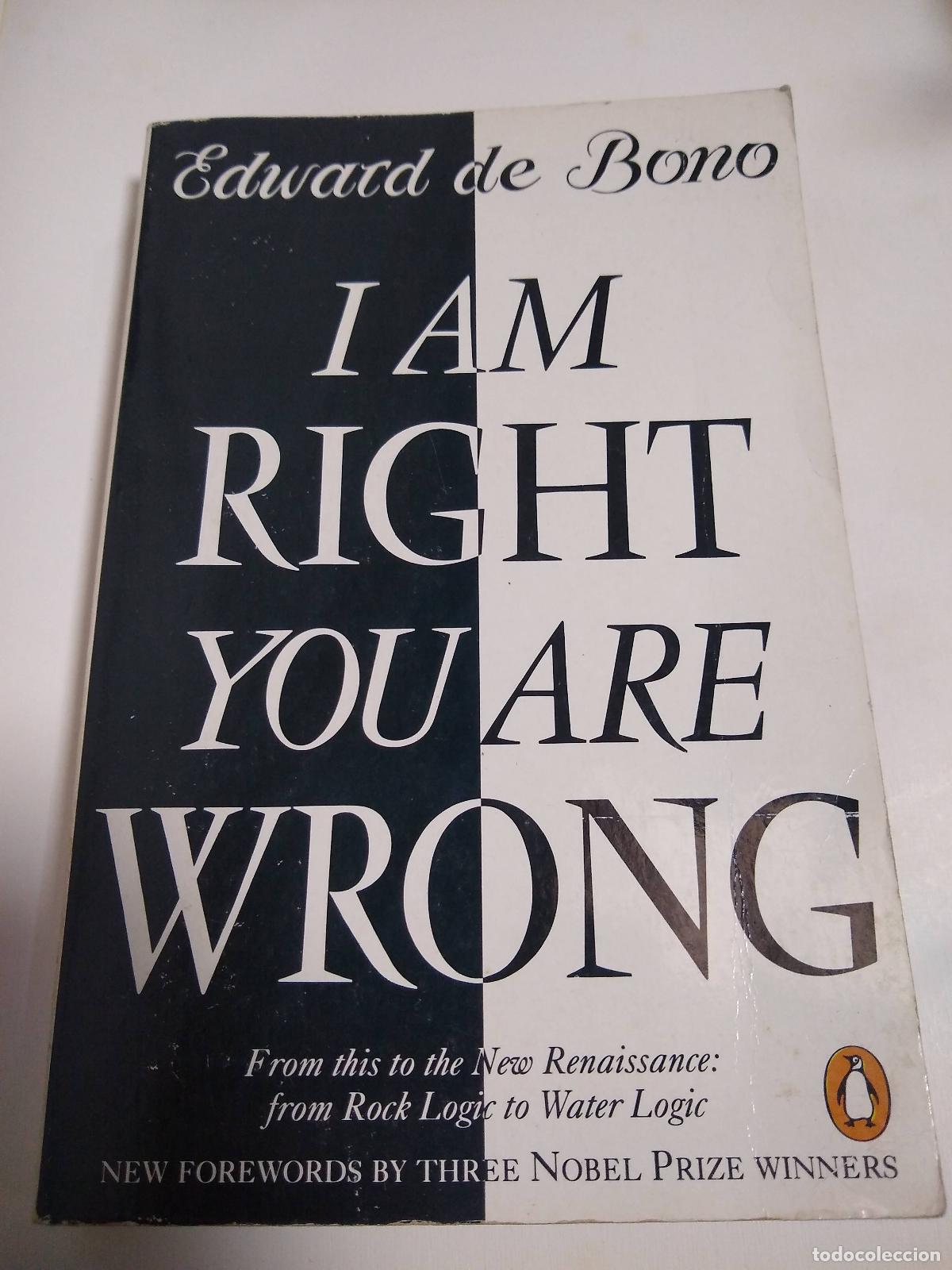 Libros: I Am Right You Are Wrong - Edward De Bono - Foto 1