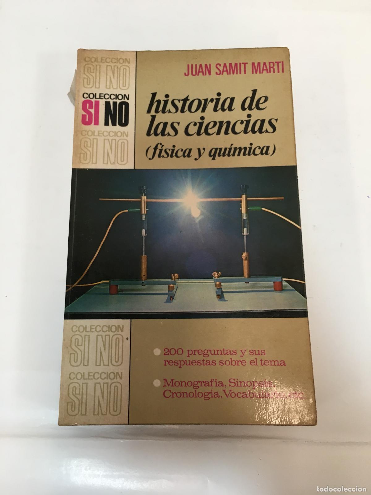books: Historia de las ciencias (fisica y quimica) - Juan Samit Marti