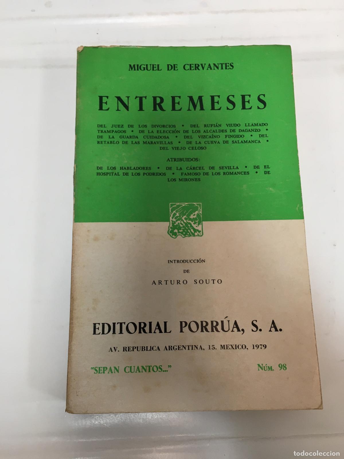 Libros: Entremeses - Miguel de Cervantes - Foto 1