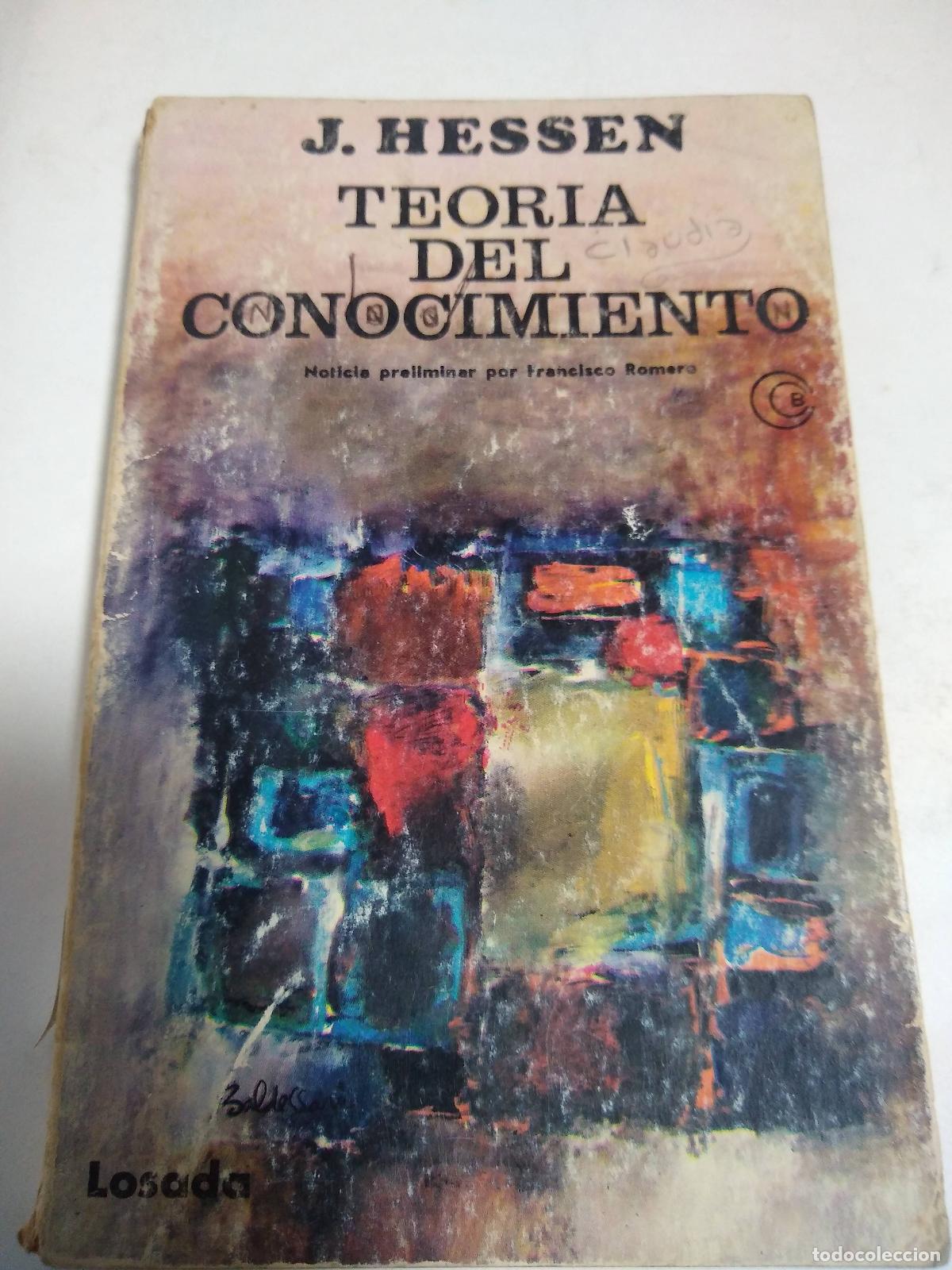 Libros: Teoria Del Conocimiento - J Hessen - Foto 1