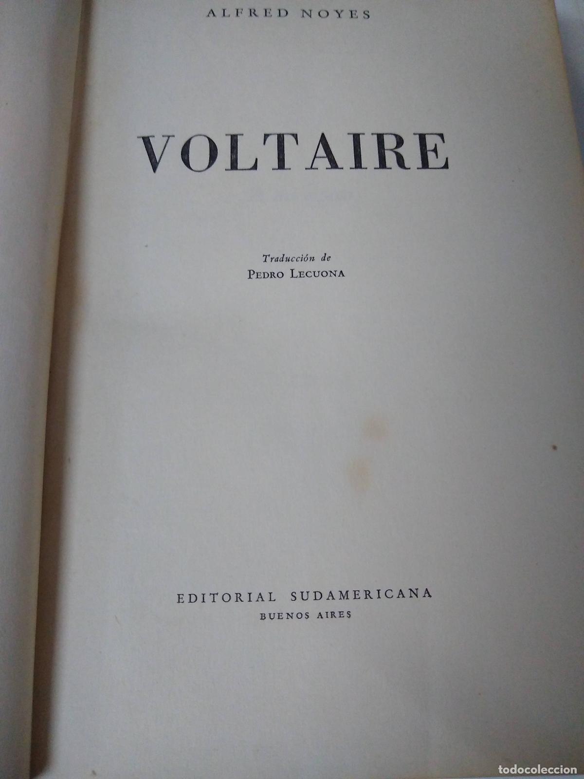 Libros: Voltaire - Alfred Noyes (1942) - Foto 1