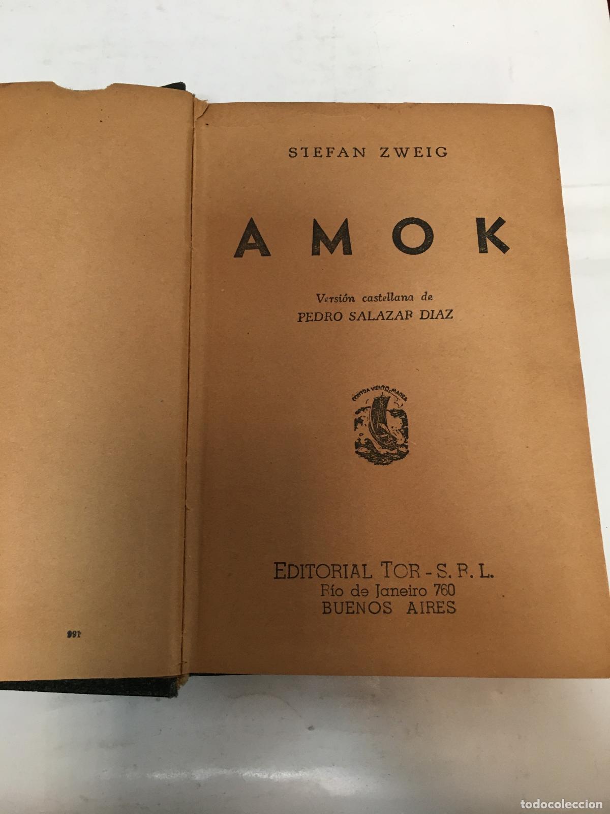 Libros: Amok - Stefan Zweig - Foto 1