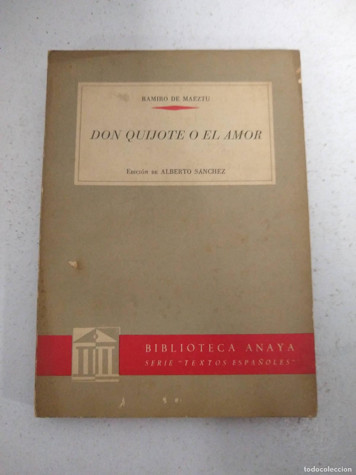B&uuml;cher: Don quijote o el amor - Ramiro de Maeztu