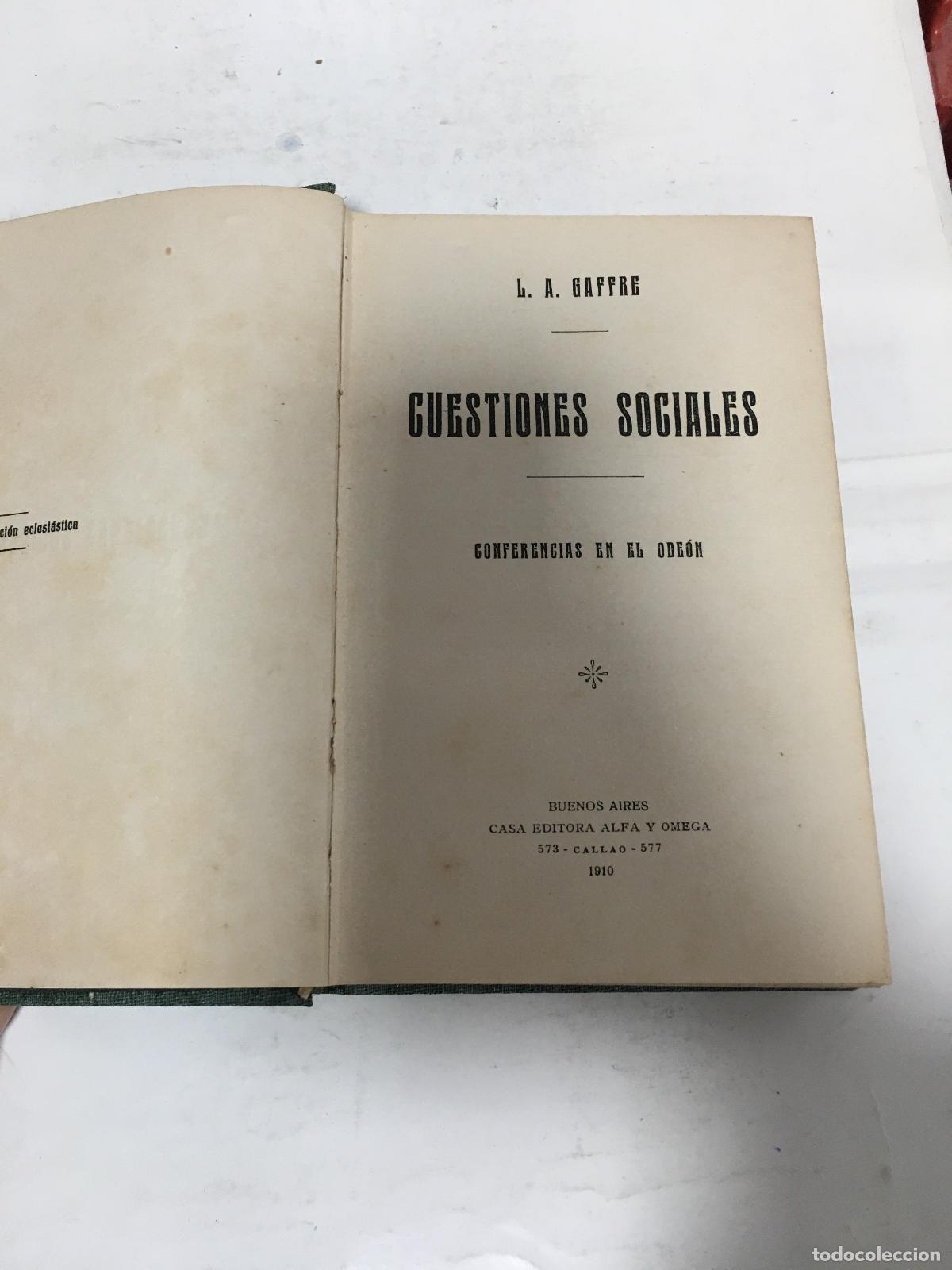 Libros: Cuestiones Sociales - L A Gaffre - Foto 1