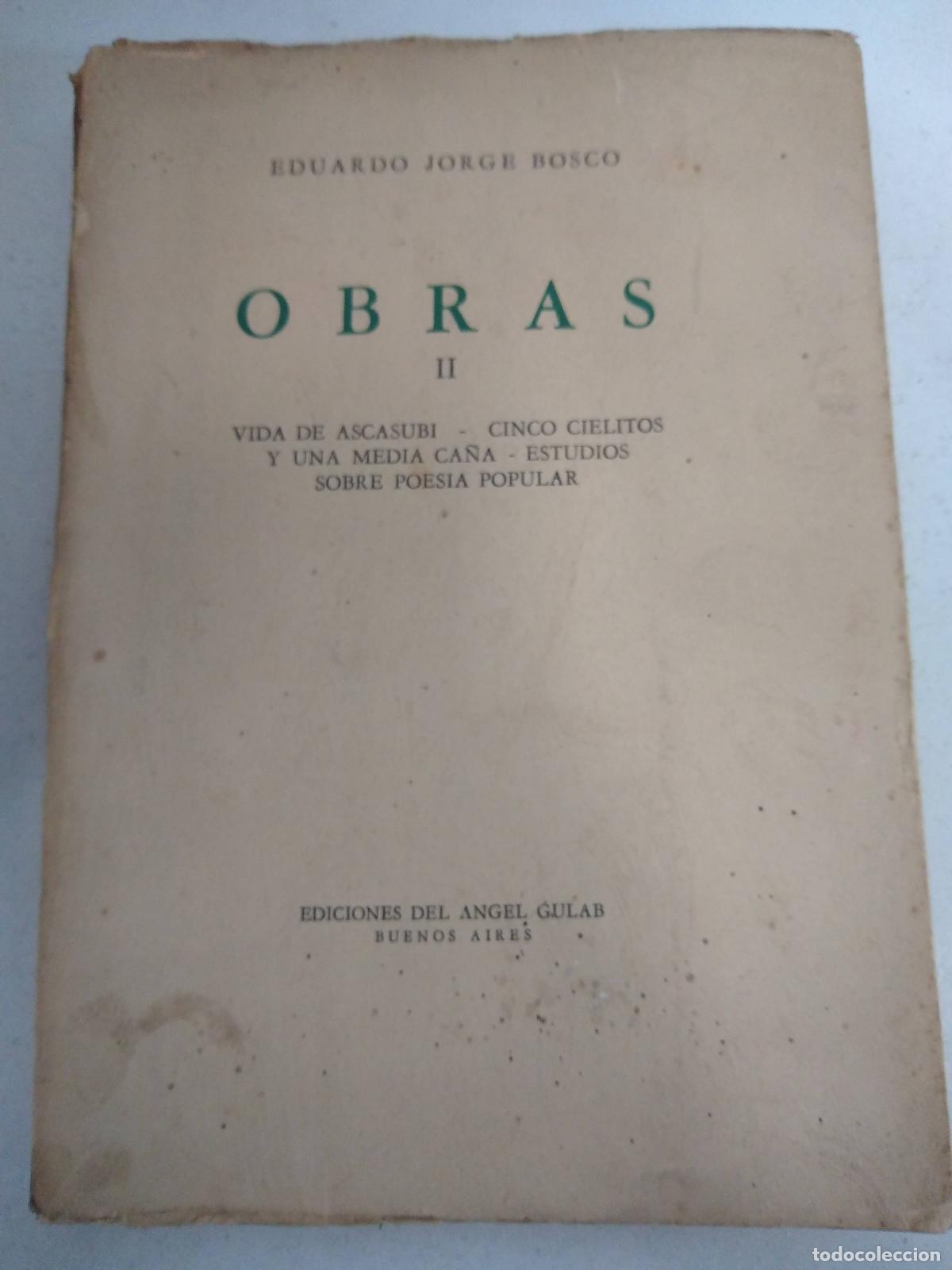 Libros: Obras II - Eduardo Jorge Bosco - Foto 1
