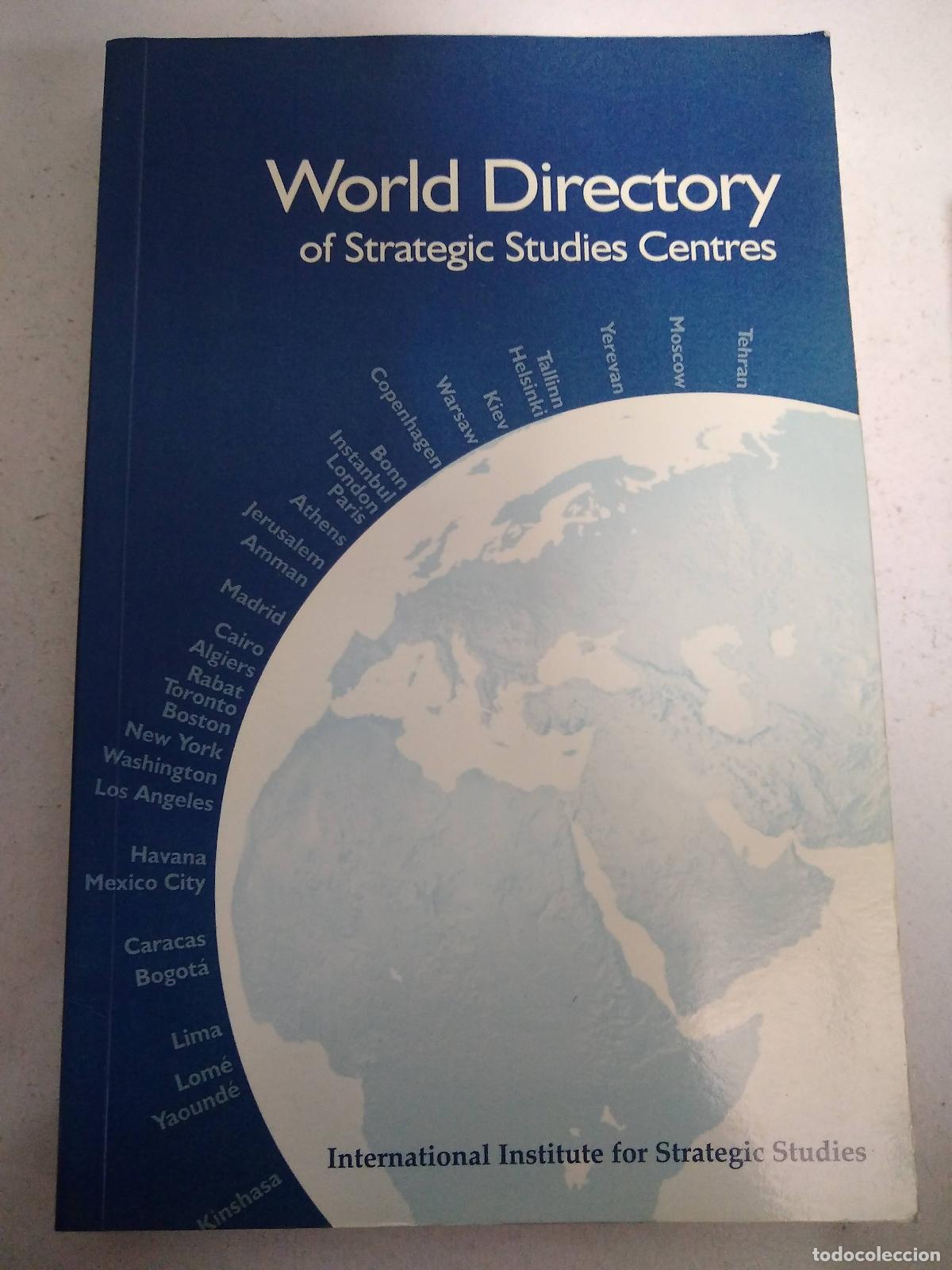 Libros: World Directory of Strategies Studies Centres - Varios