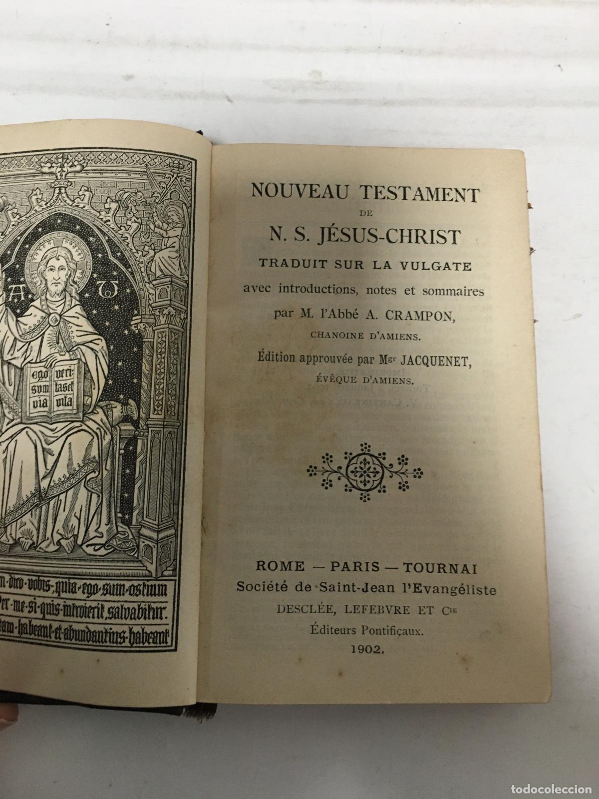 books: NOUVEAU TESTAMENT DE N.S. JESUS CHRIST TRADUIT SUR LA VULGATE AVEC INTRODUCTIONS NOTES ET SOMMAIRES