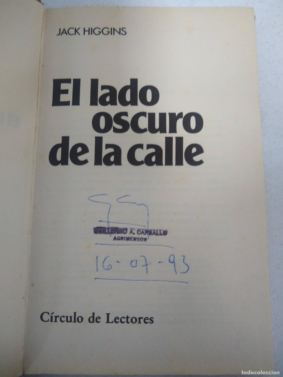 Libros: El lado oscuro de la calle - Jack Higgins - Foto 1