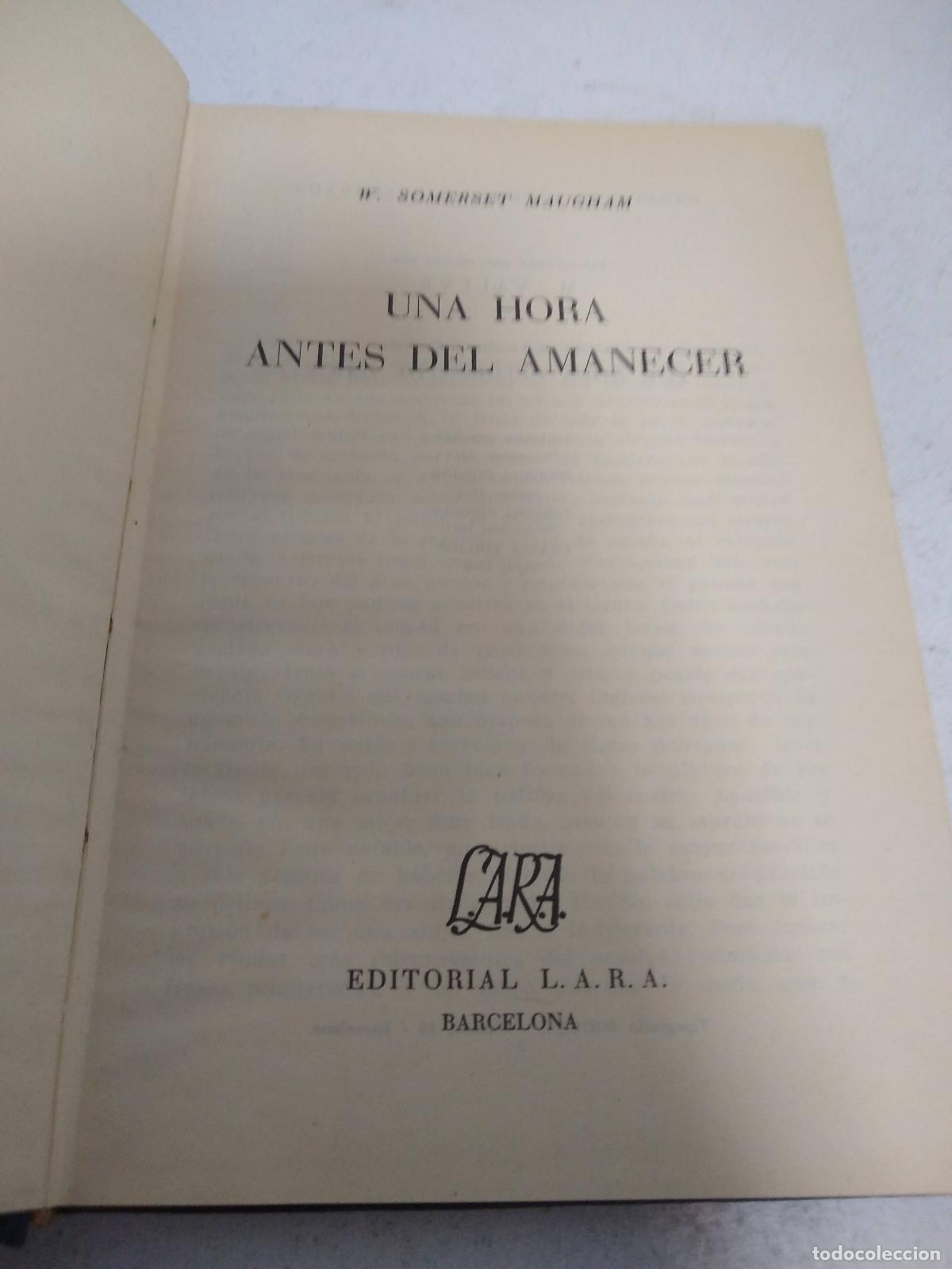 Libri di seconda mano: Una hora antes del amanecer - W. Somerest Maugham