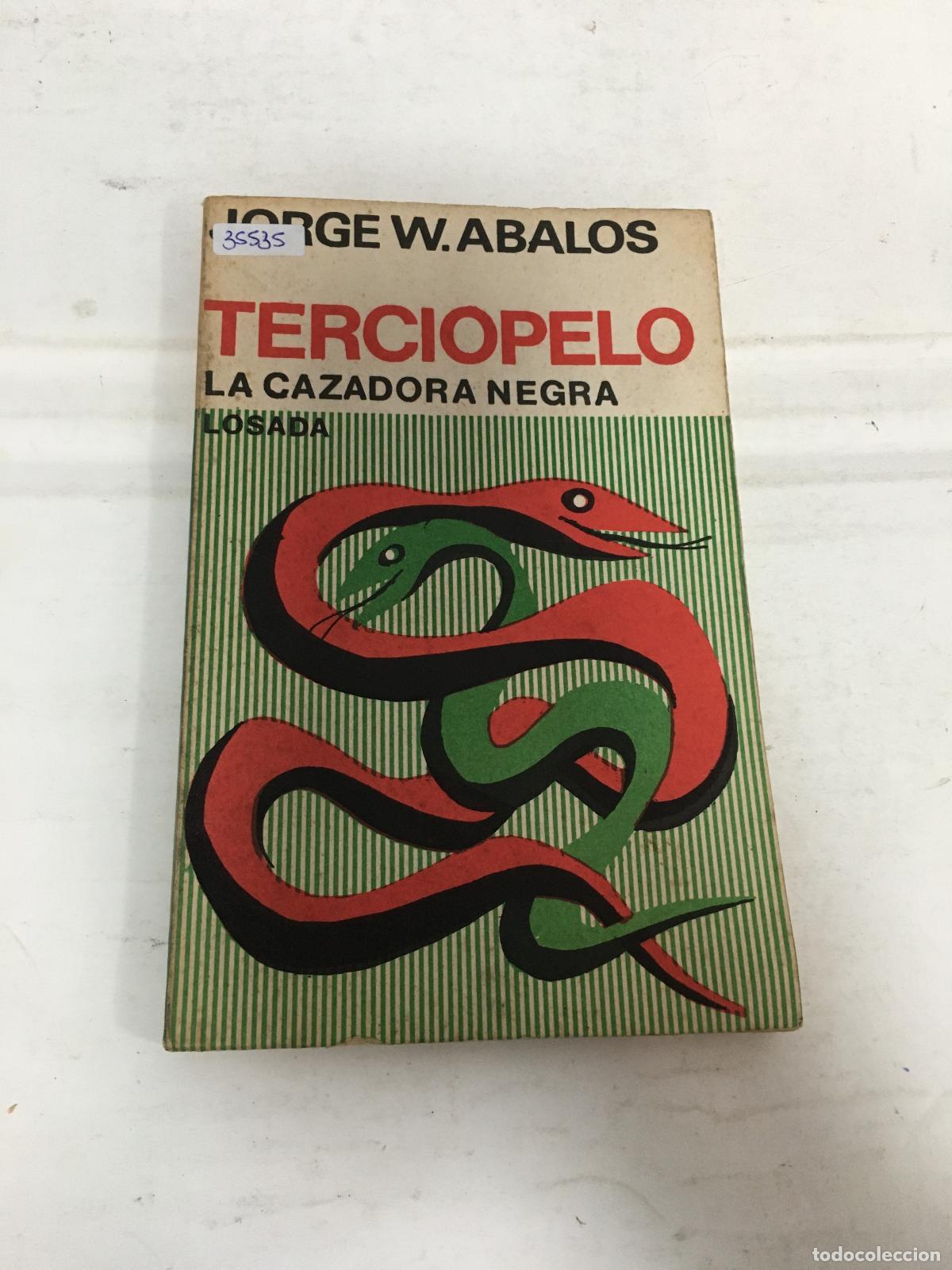 books: Terciopelo. La cazadora negra. Portada de Baldessari. - ABALOS, Jorge W.