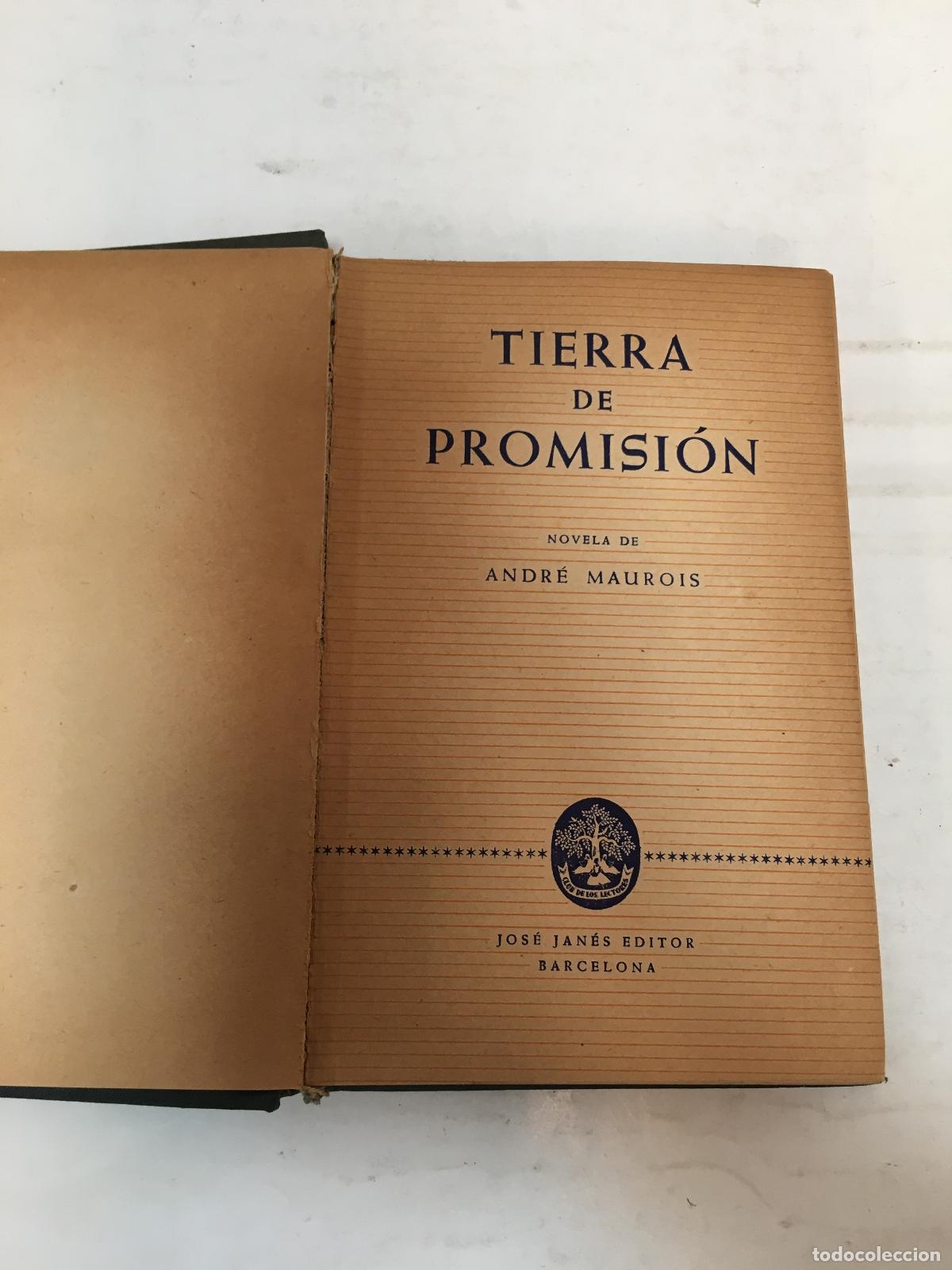 Libros: TIERRA DE PROMISION. - MAUROIS, ANDRE. - Foto 1