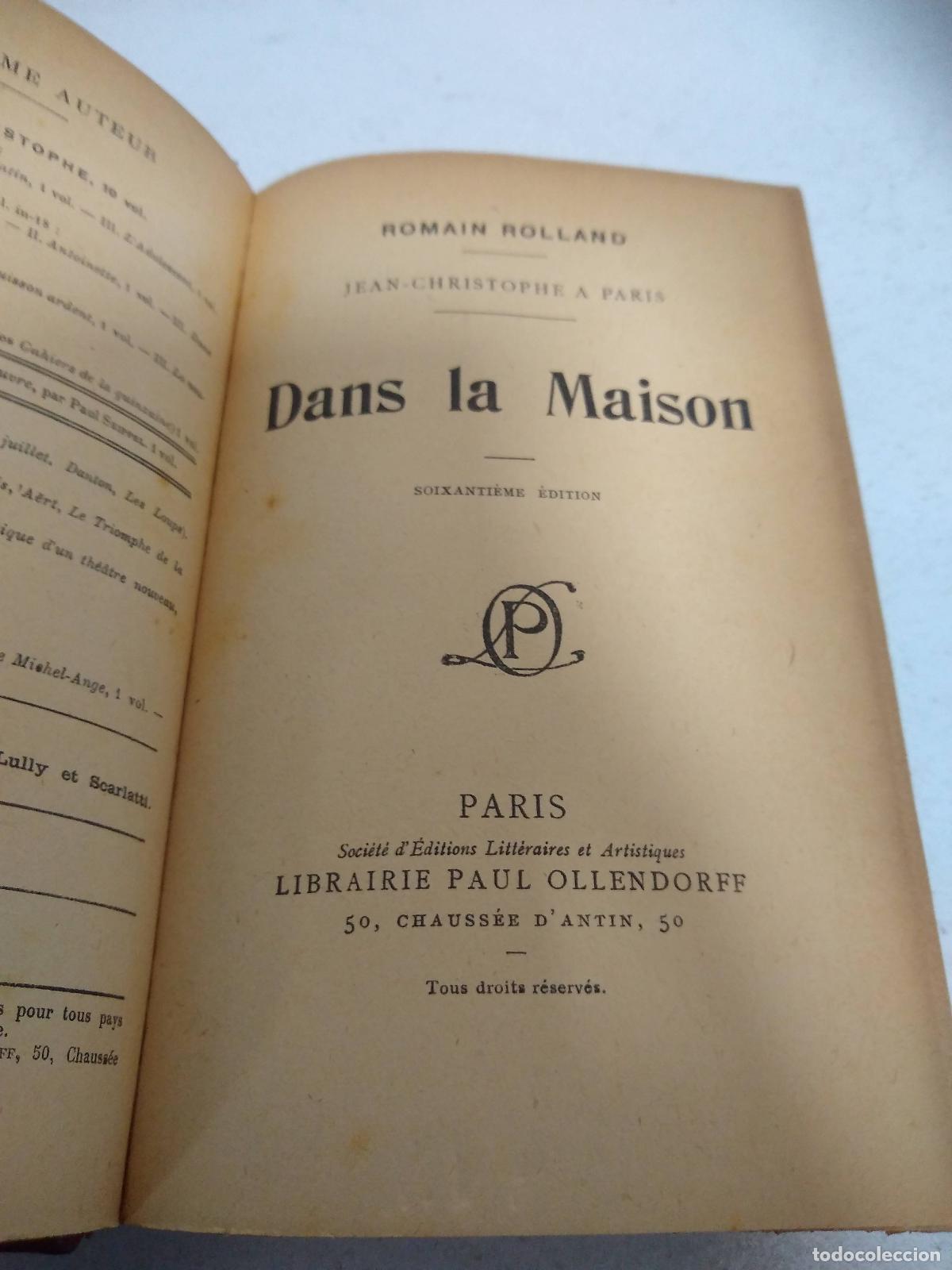 Libros: Dans la maison - Romain Rolland - Foto 1
