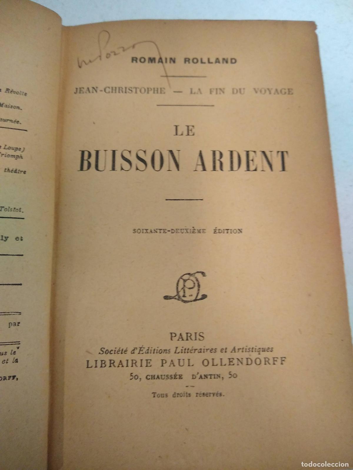 Libros: Le Buisson Ardent - Rolland Romain - Foto 1