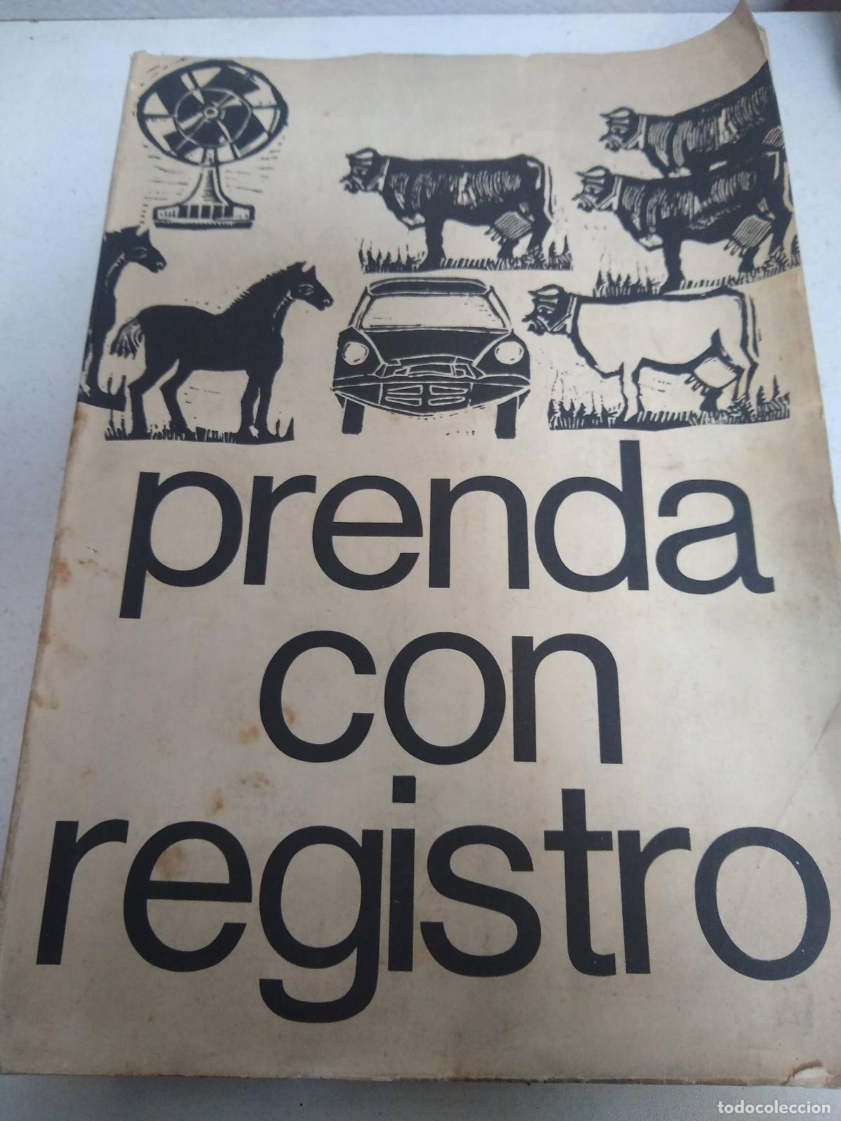 Libros: PRENDA CON REGISTRO - Varios - Foto 1