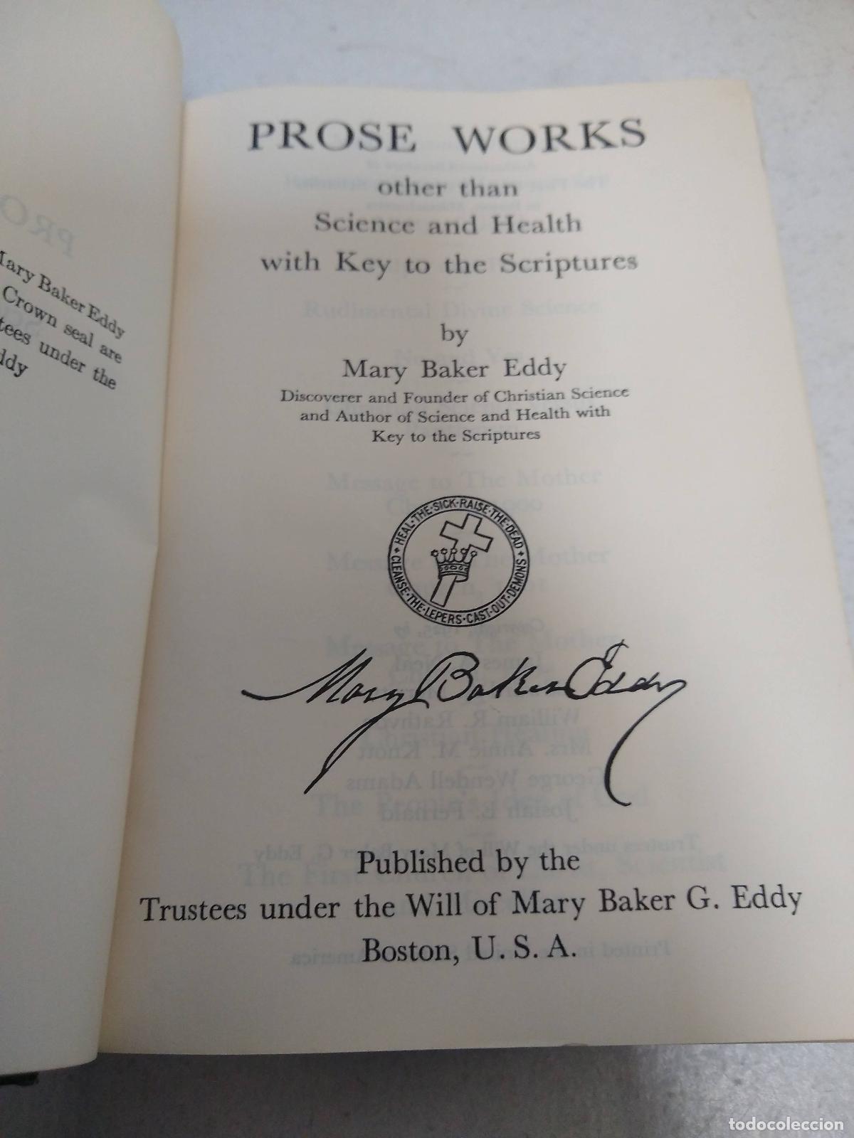 Libros: Prose works - Mary Baker Eddy - Foto 1