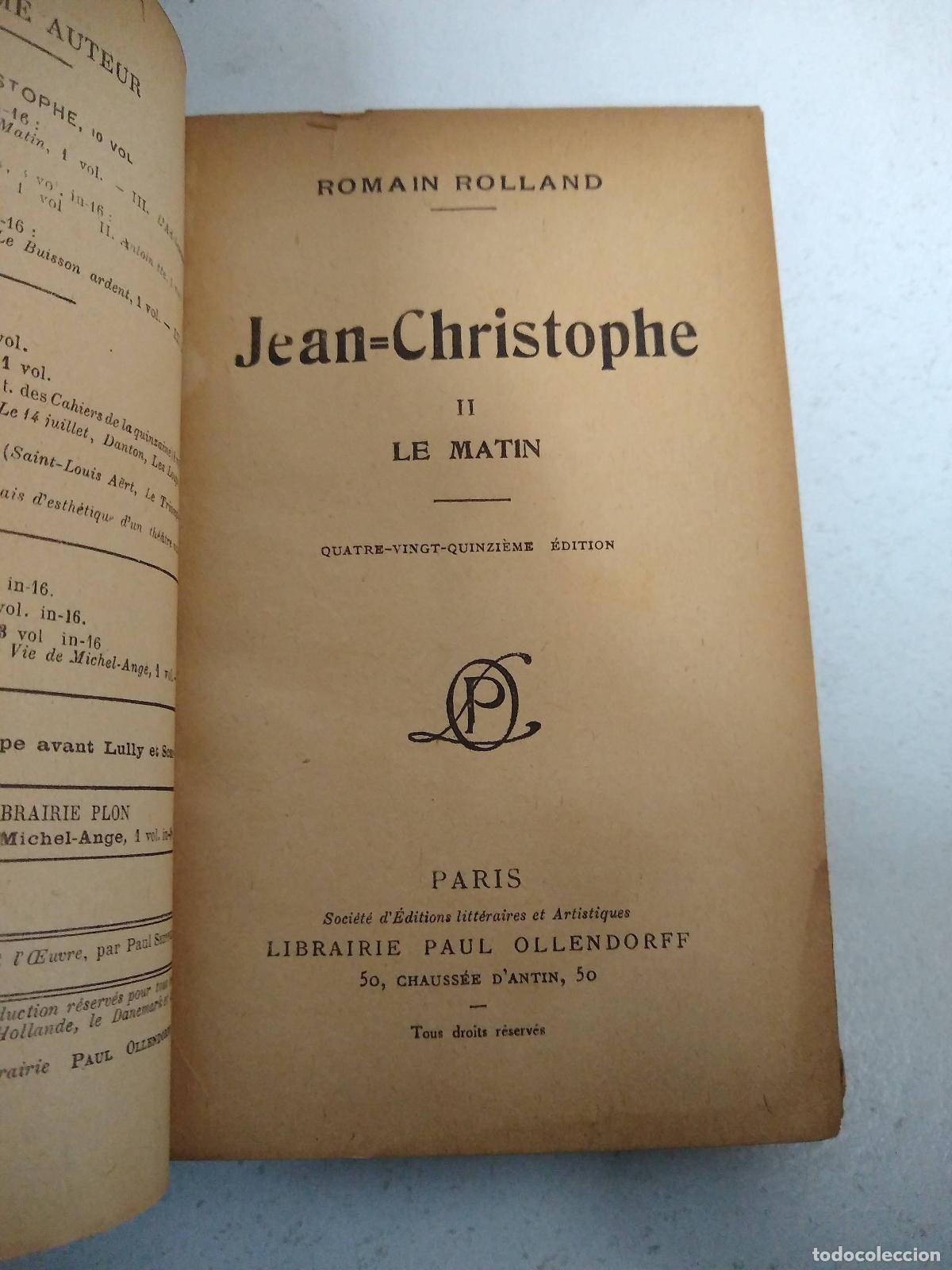Libros: Jean christophe II Le matin - Romain Rolland - Foto 1