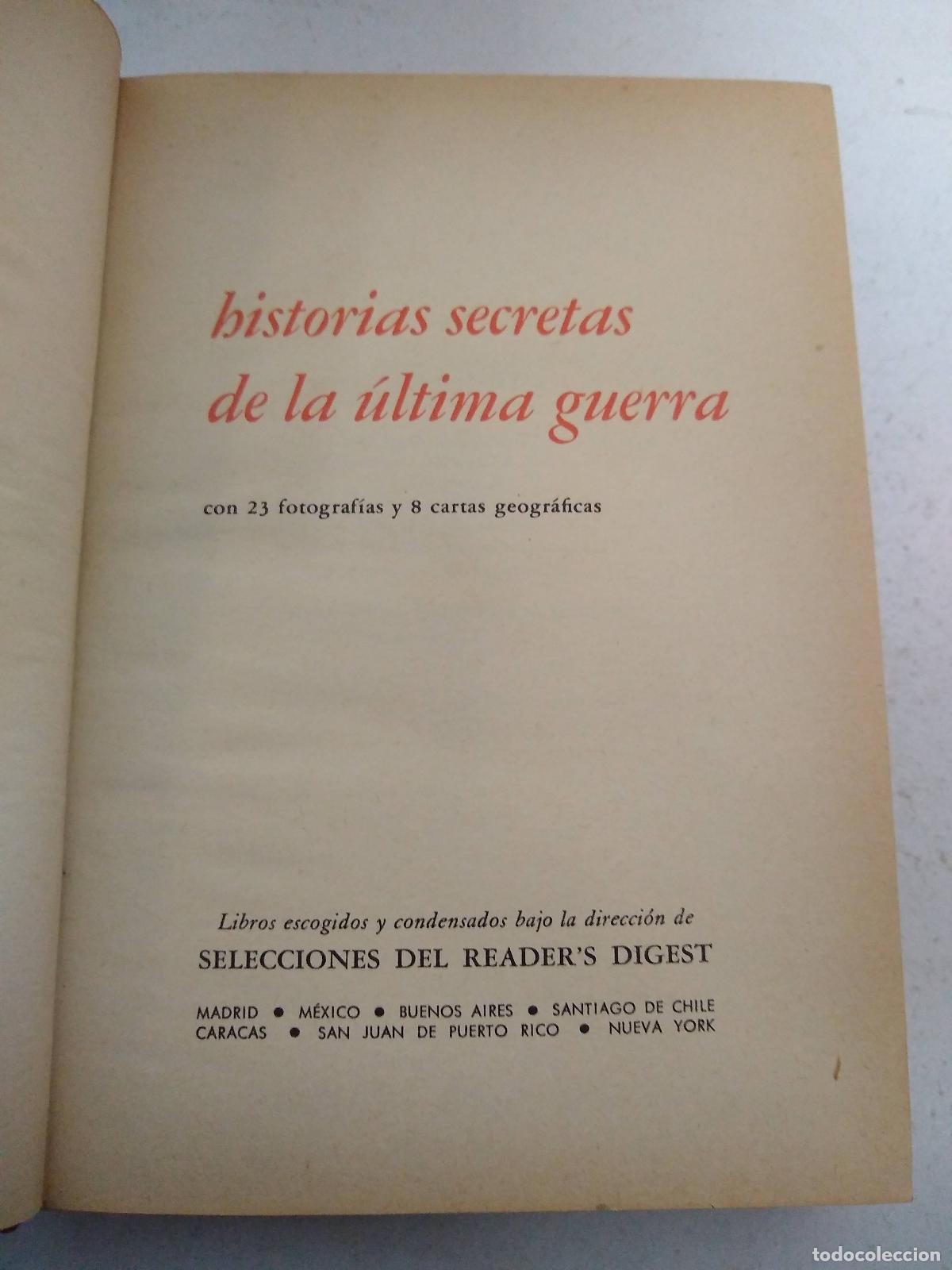 Libros: Historias Secretas De La &Uacute;ltima Guerra - Varios Autores