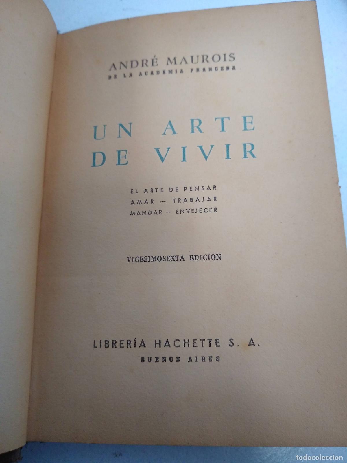 Libros: Un arte de vivir - Andre Maurois - Foto 1